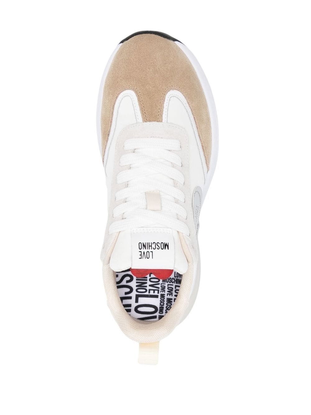 logo-patch panelled sneakers - 4