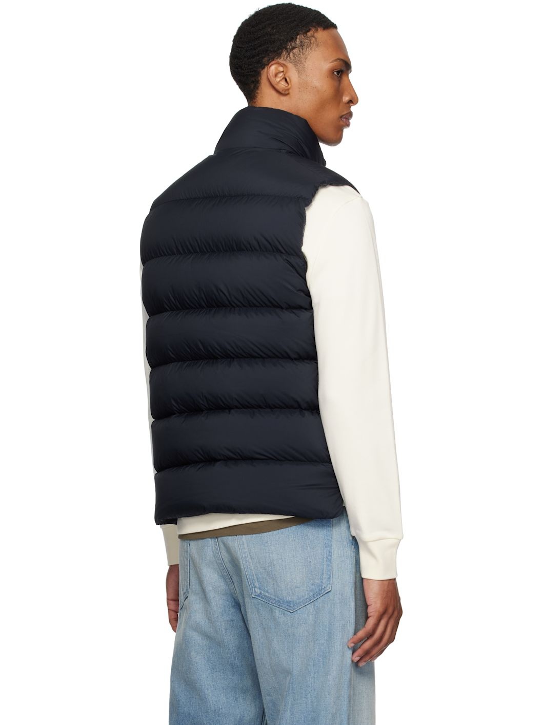 Navy Tibb Down Vest - 3