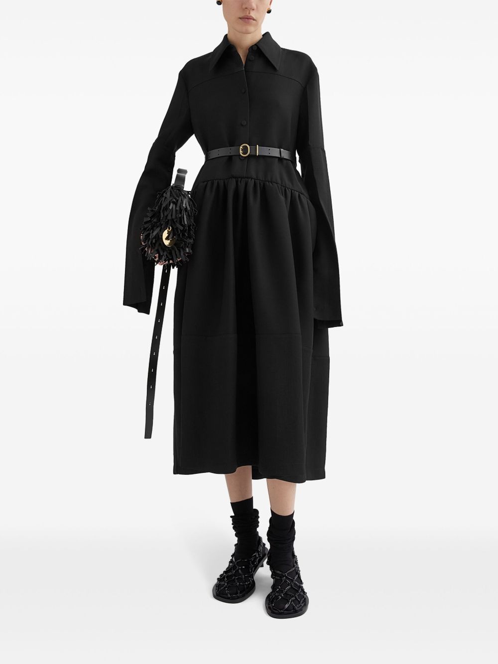 shirt midi dress - 2