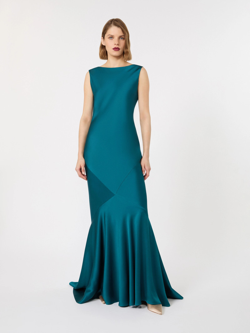 RUM Long envers satin dress - OIL 3