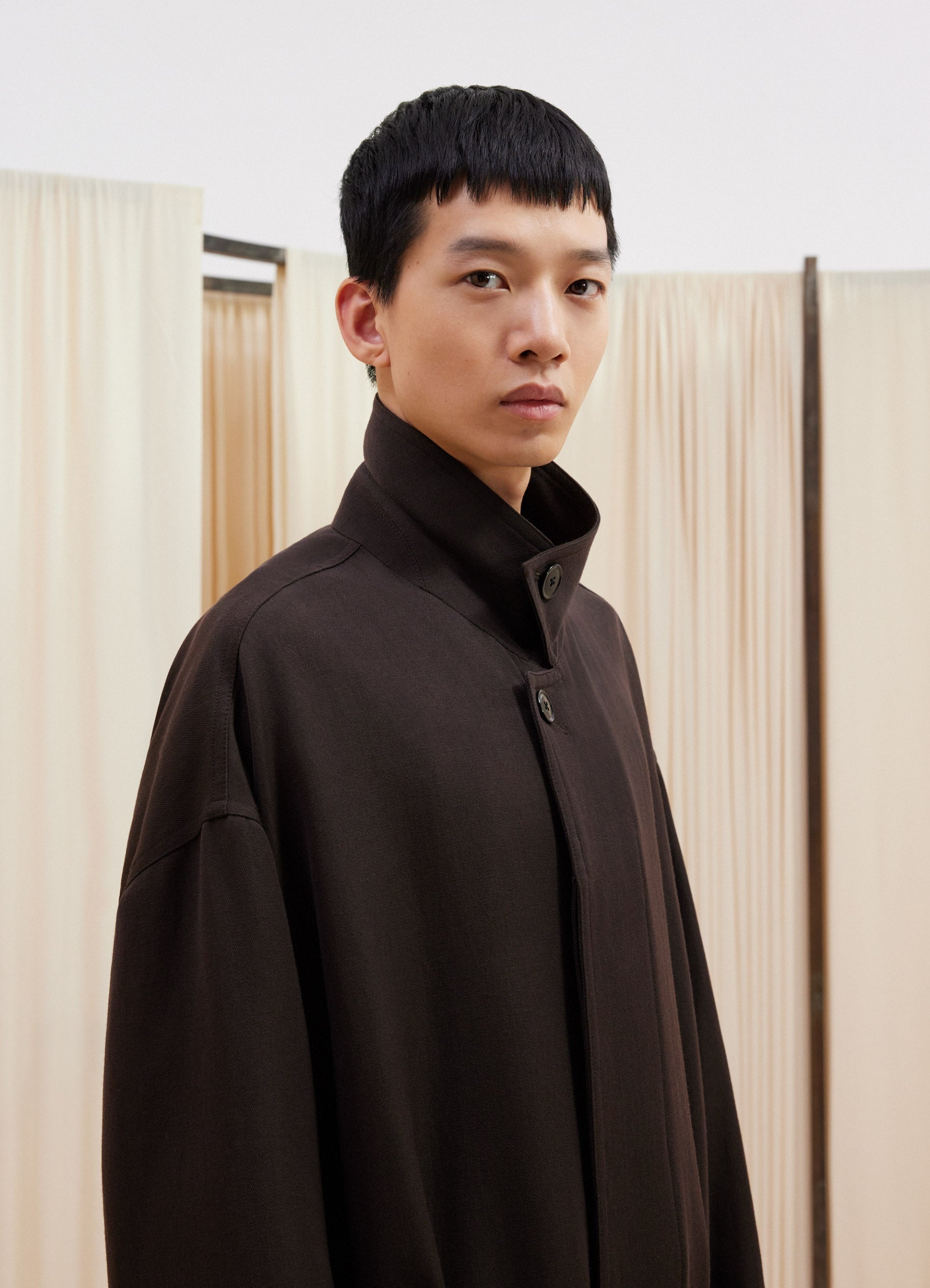 BELTED OVER COAT - 4