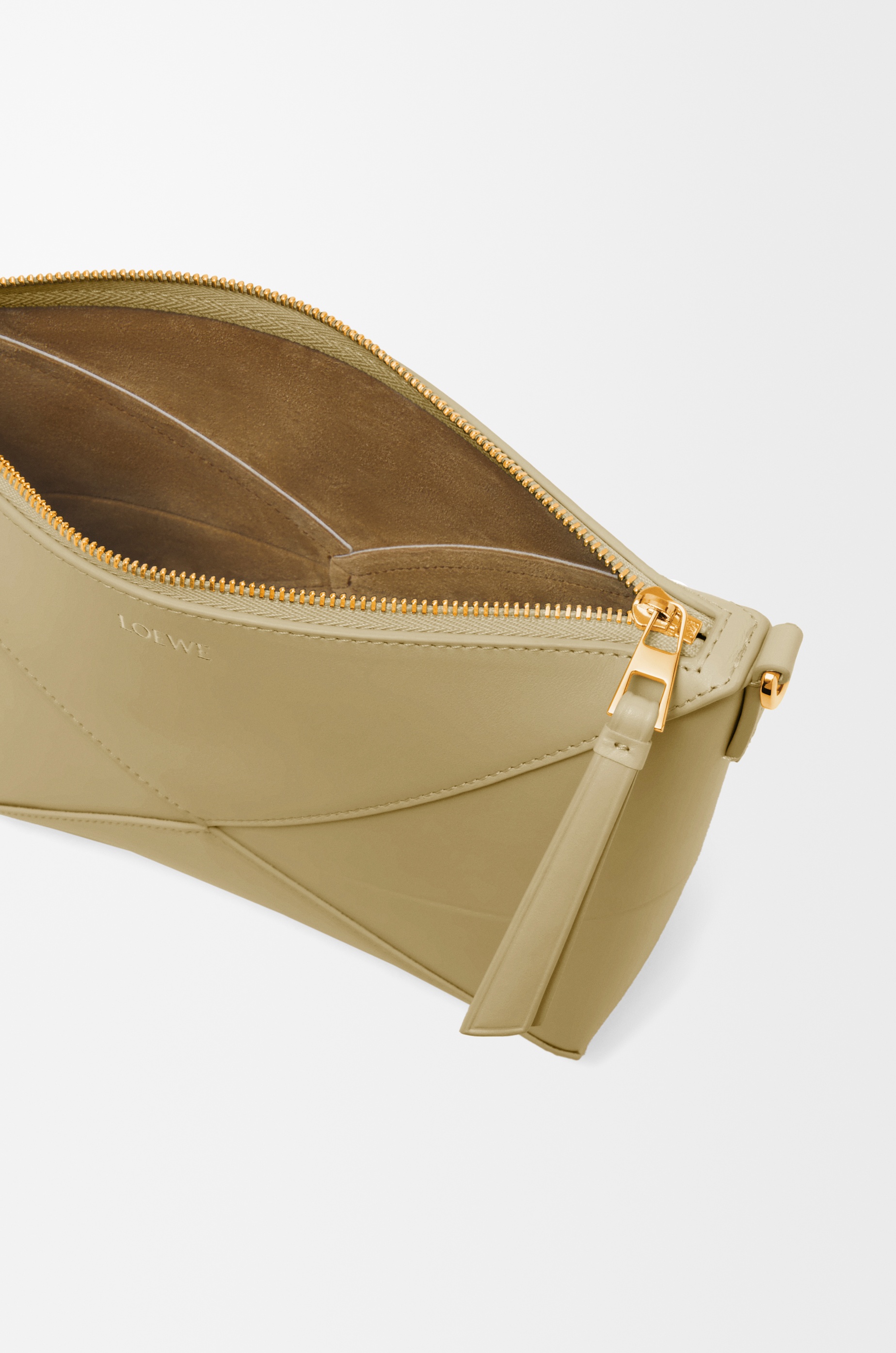 Puzzle Fold pouch in shiny nappa calfskin - 9