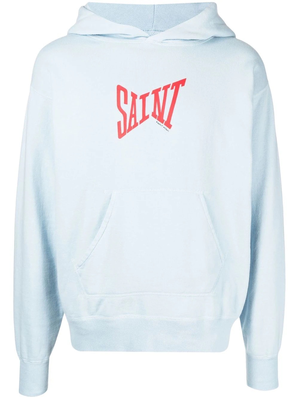 logo-print cotton hoodie - 1