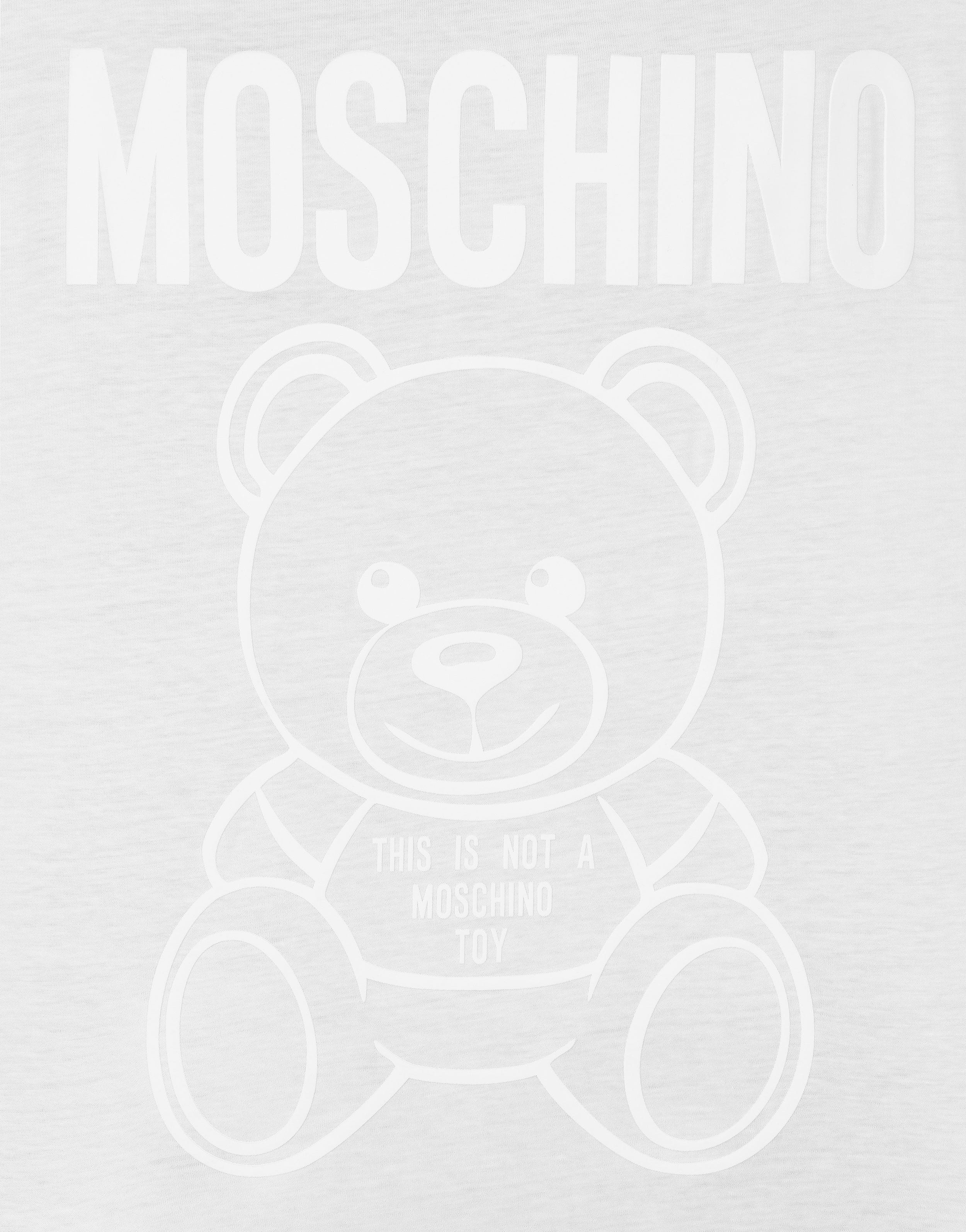 Moschino MOSCHINO TEDDY BEAR ORGANIC JERSEY T-SHIRT | REVERSIBLE