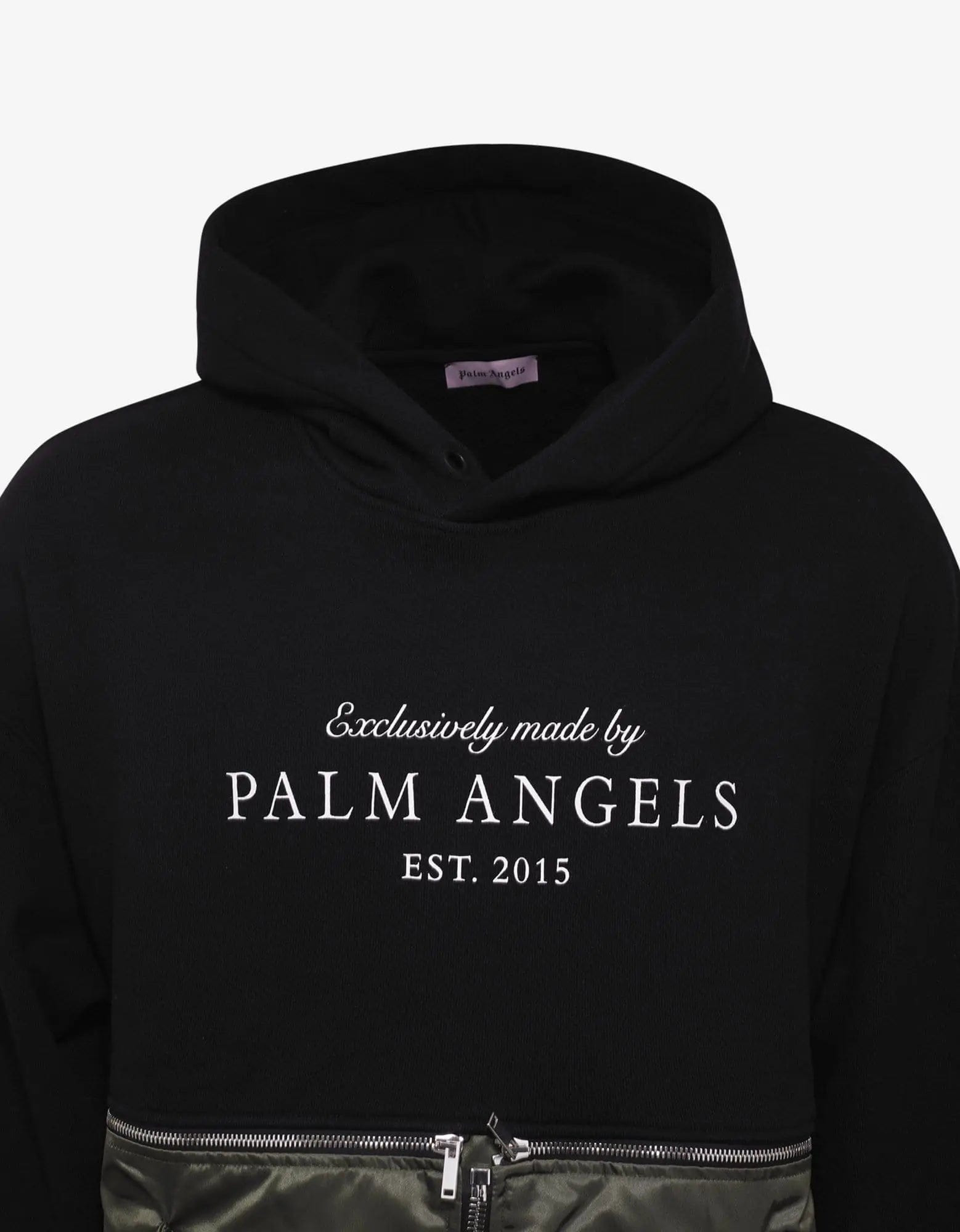 Palm Angels Black Hybrid Hoodie - 3