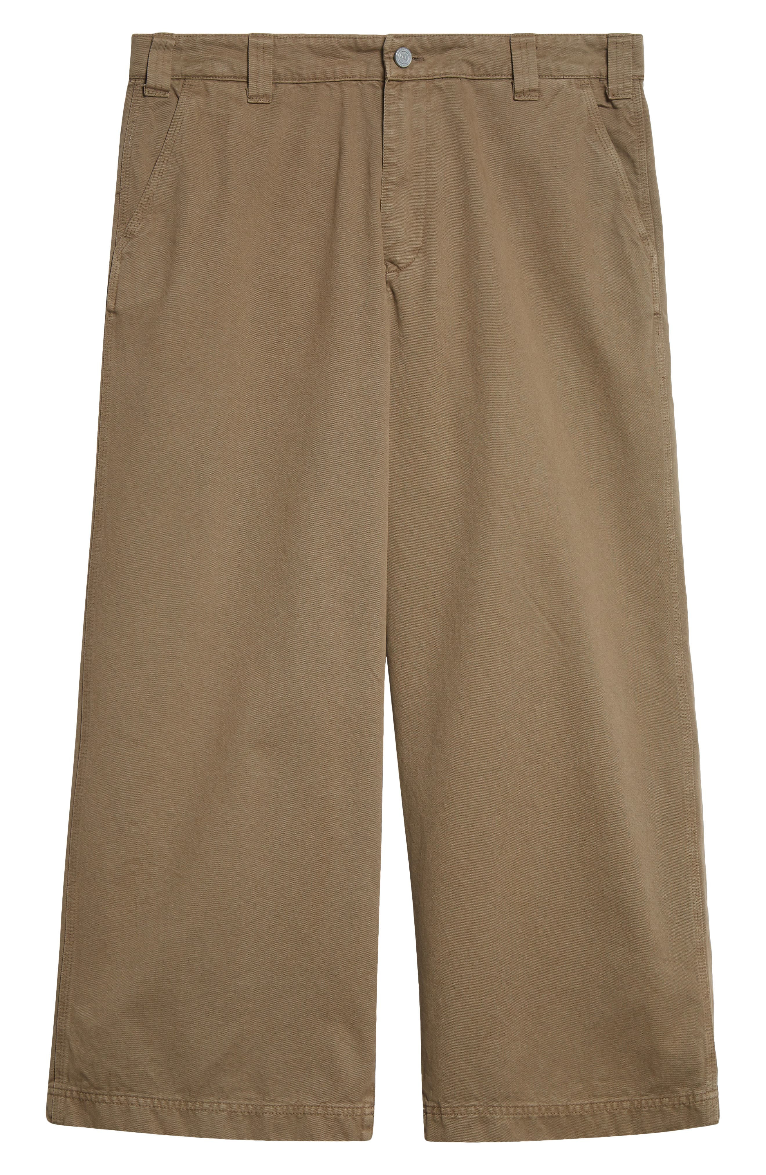 ERL Gender Inclusive Crop Chinos in Taupe at Nordstrom - 6