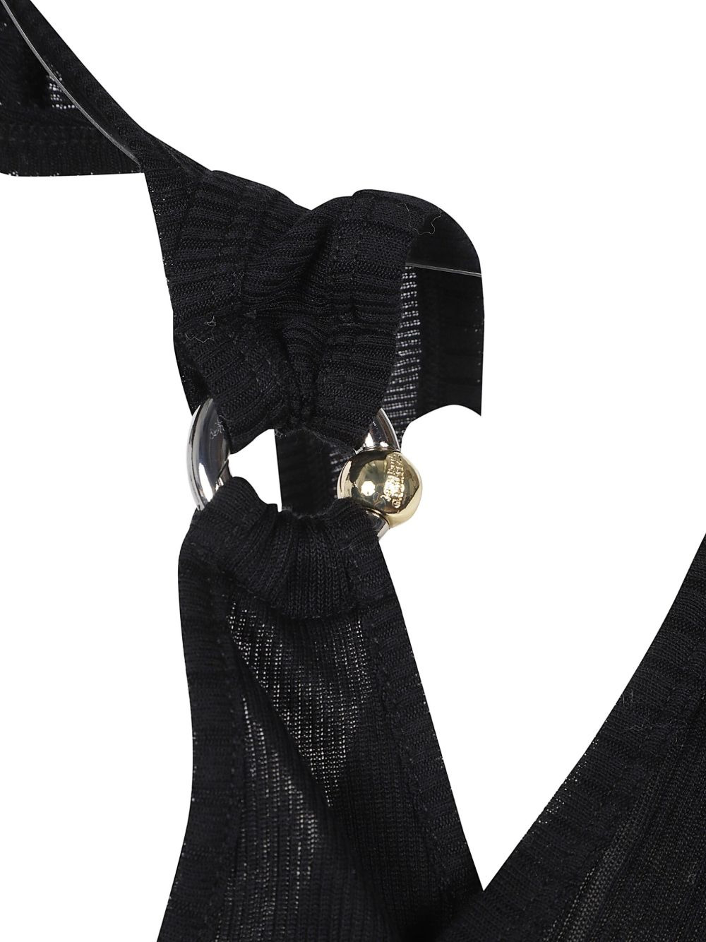 ring-detail asymmetrical top - 3