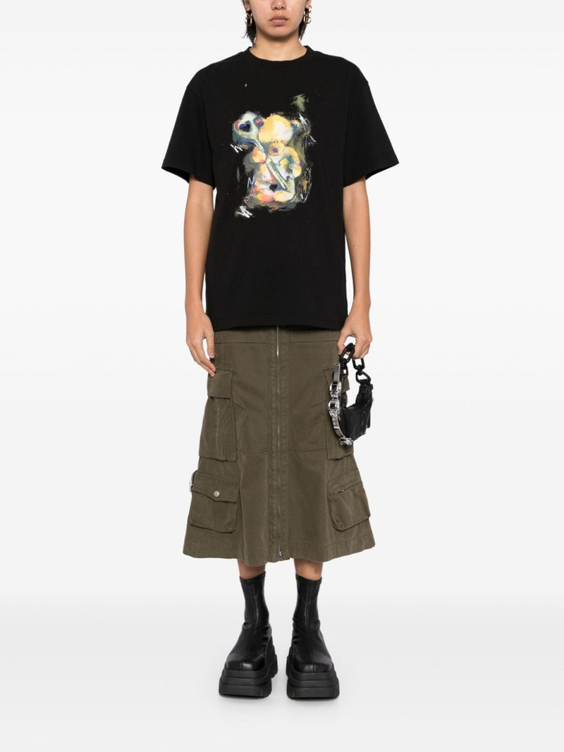 We11done teddy printed T-shirt outlook