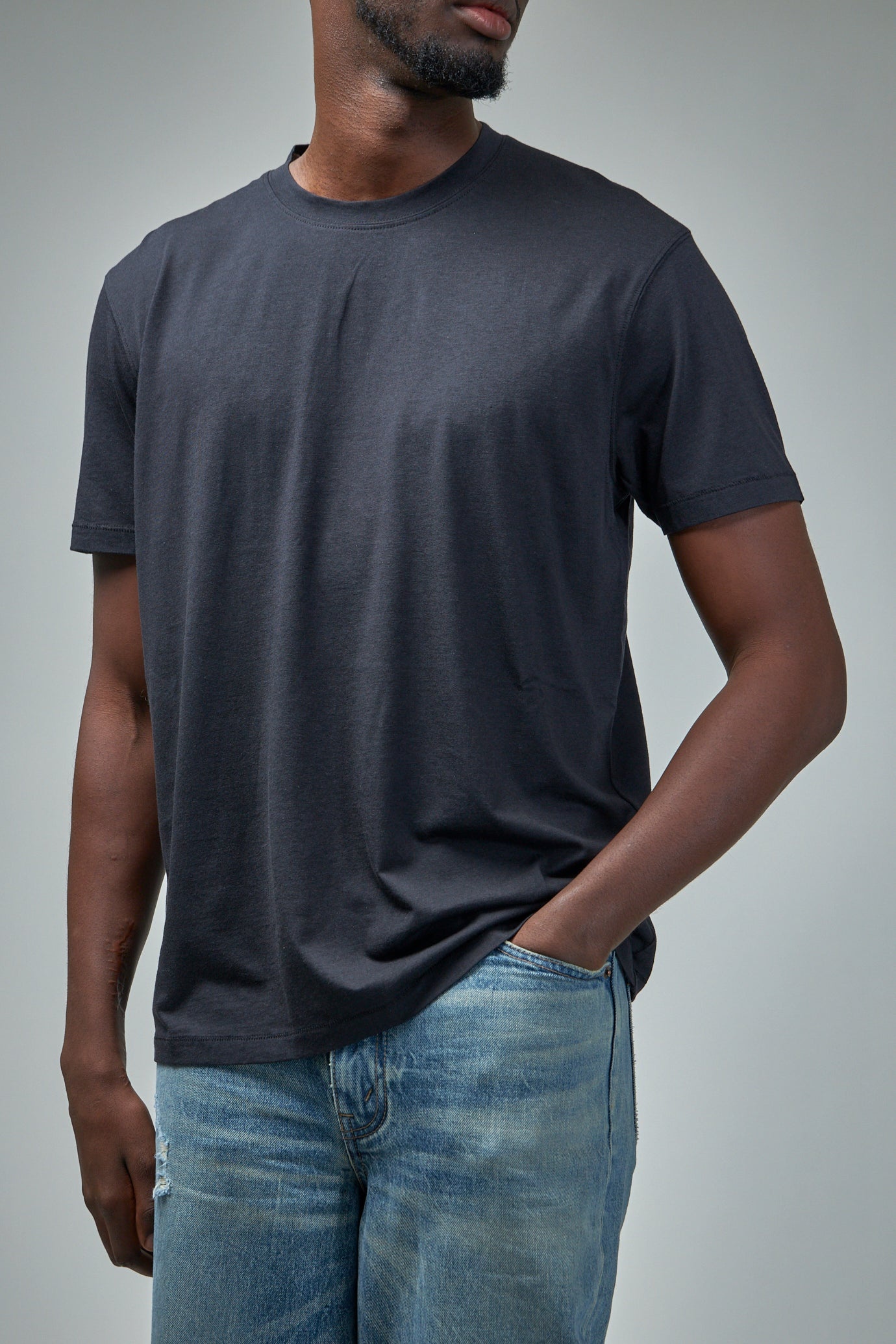 Lyocell Cotton Crew T-shirt - 4
