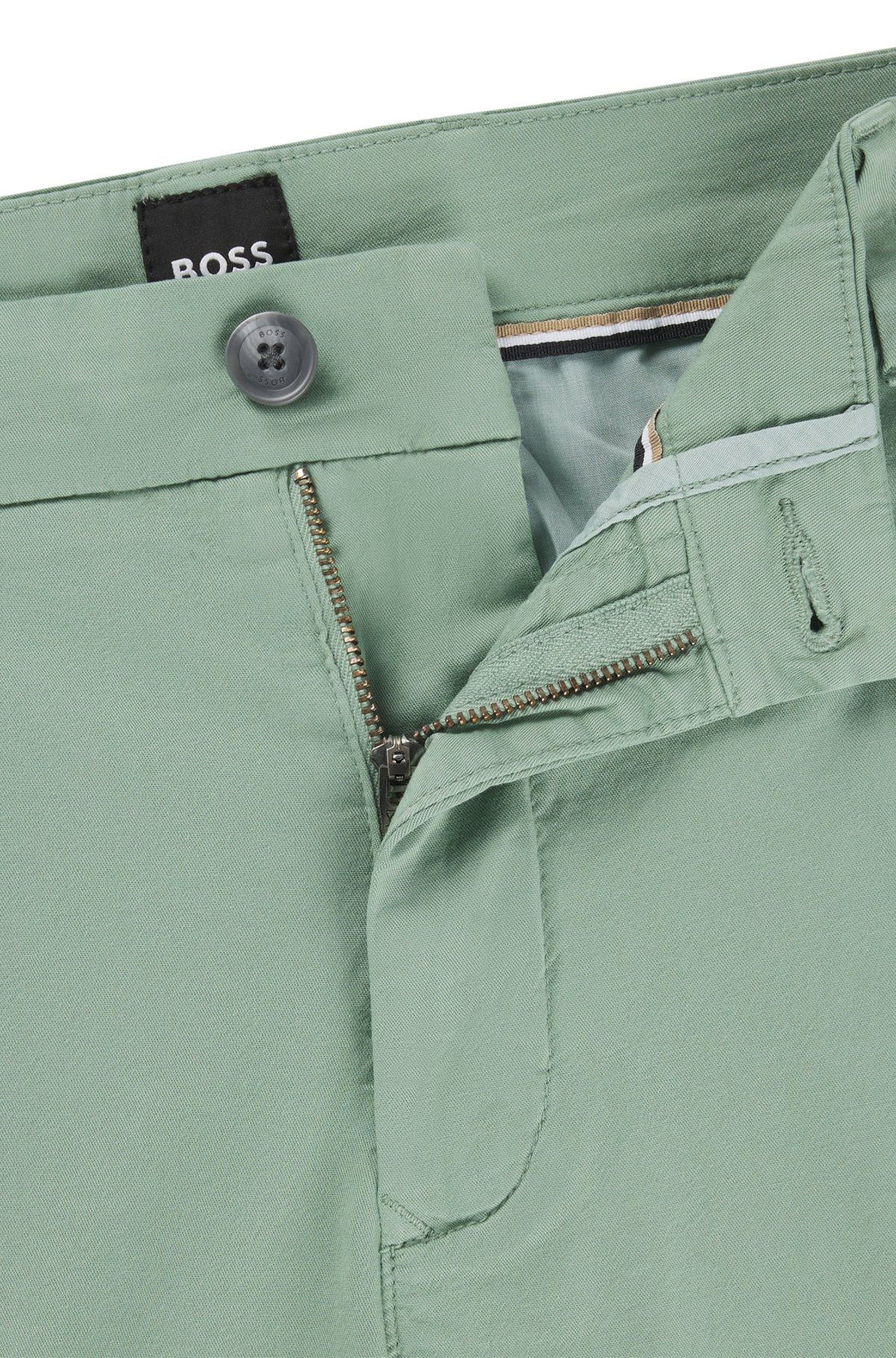 SLIM-FIT SHORTS IN STRETCH-COTTON TWILL - 6