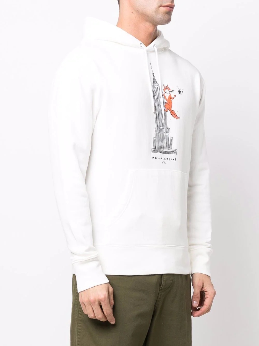 skyscraper-print hoodie - 4