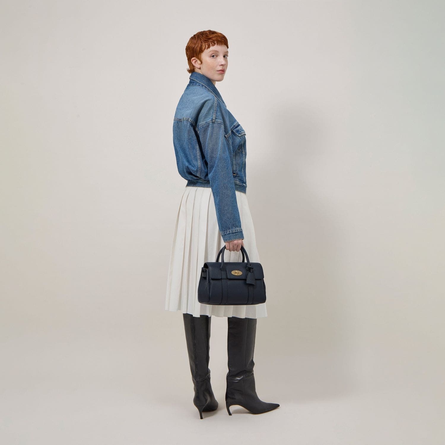 Mulberry Bayswater Leather Satchel in Night Sky at Nordstrom - 2