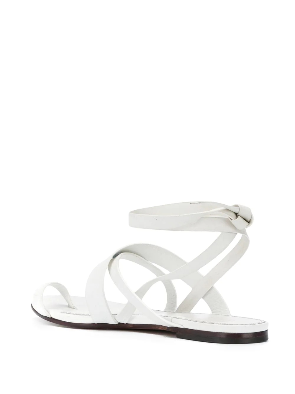 crossover strap sandals - 3