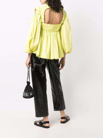 CECILIE BAHNSEN puff sleeve top outlook