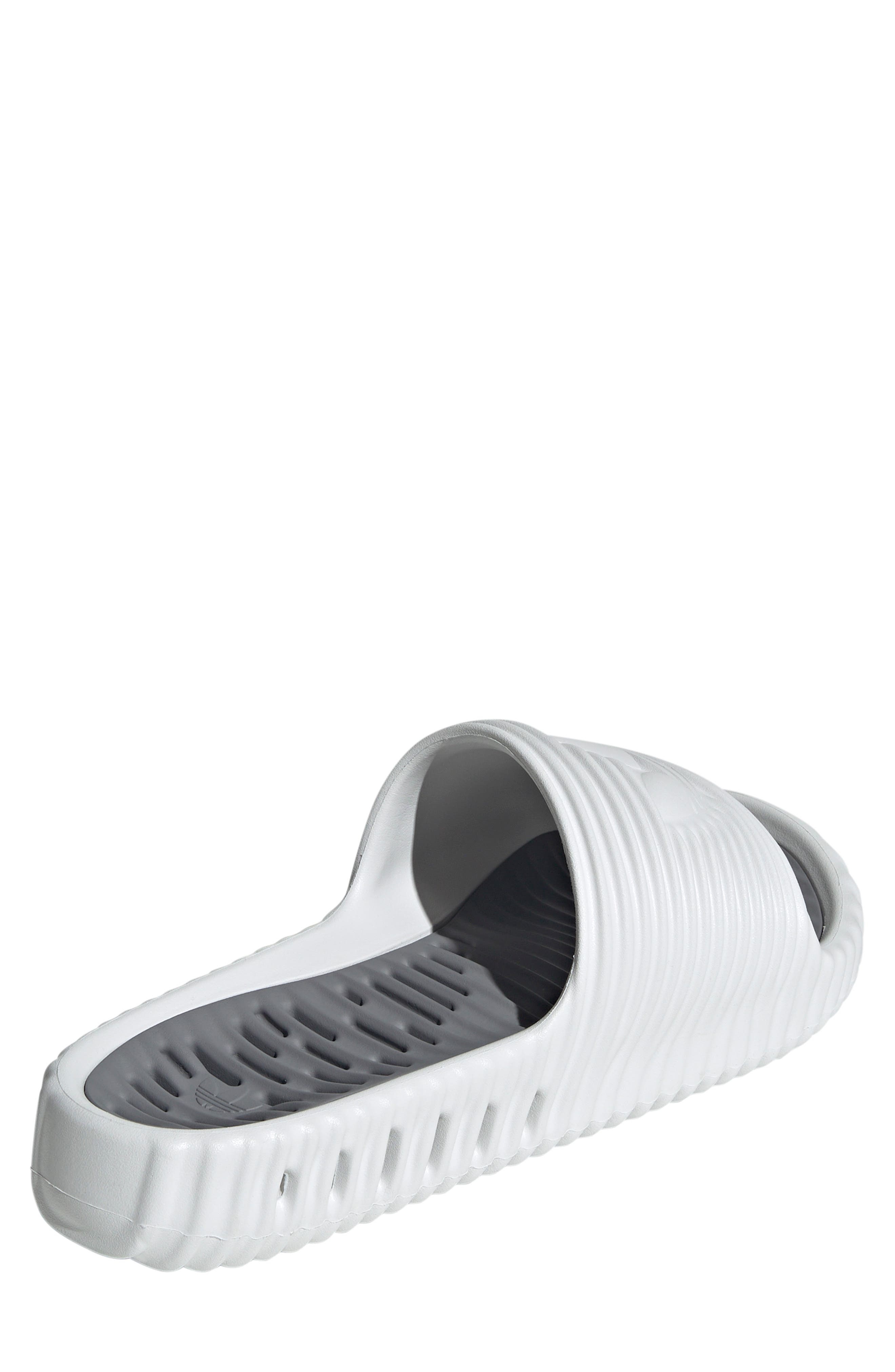 adidas Gender Inclusive Adilette 25 Slide in Crystal White/Grey at Nordstrom - 2