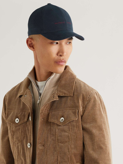 Brunello Cucinelli Logo-Embroidered Cashmere and Silk-Blend Baseball Cap outlook