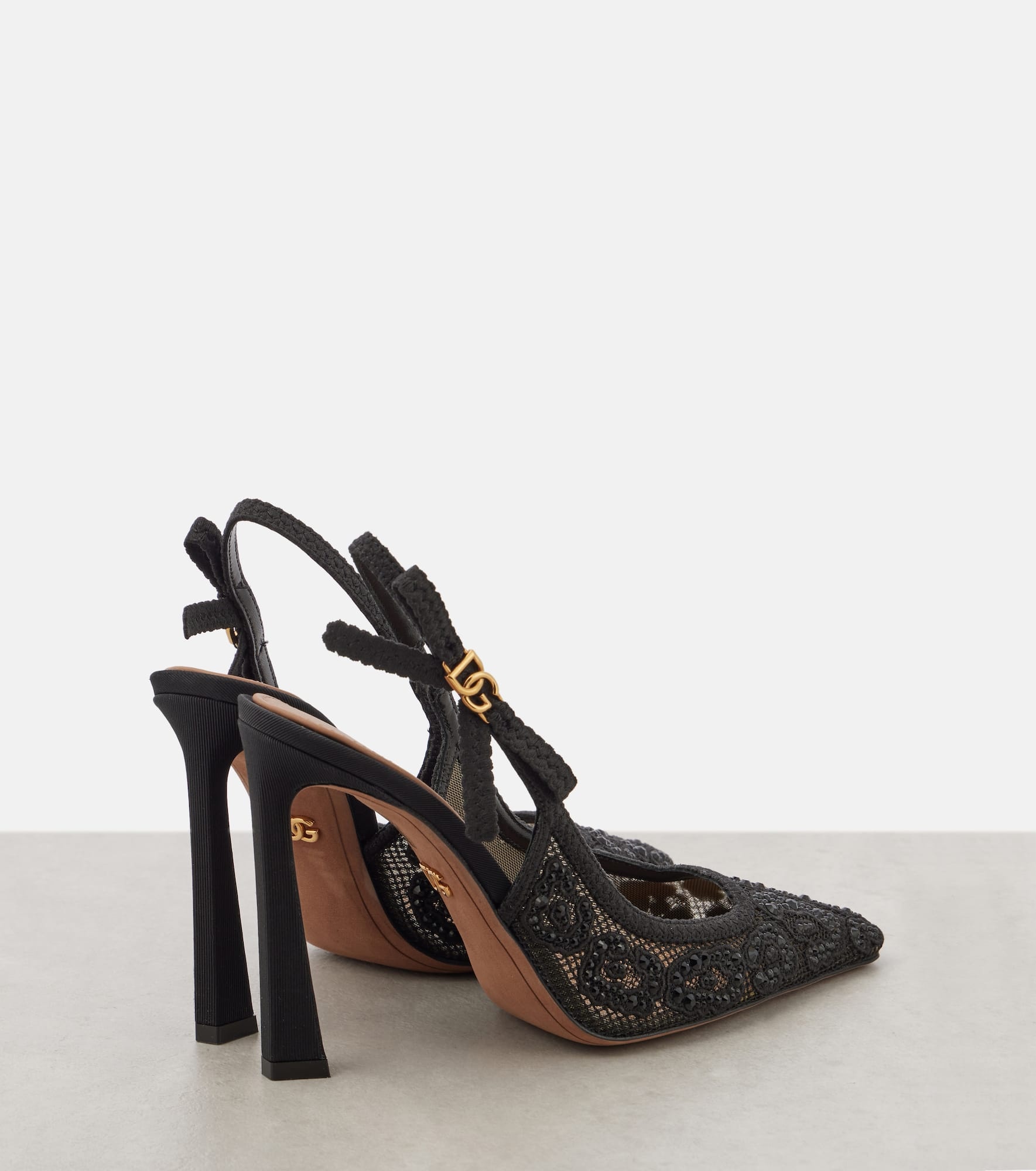 DG embellished slingback pumps - 2