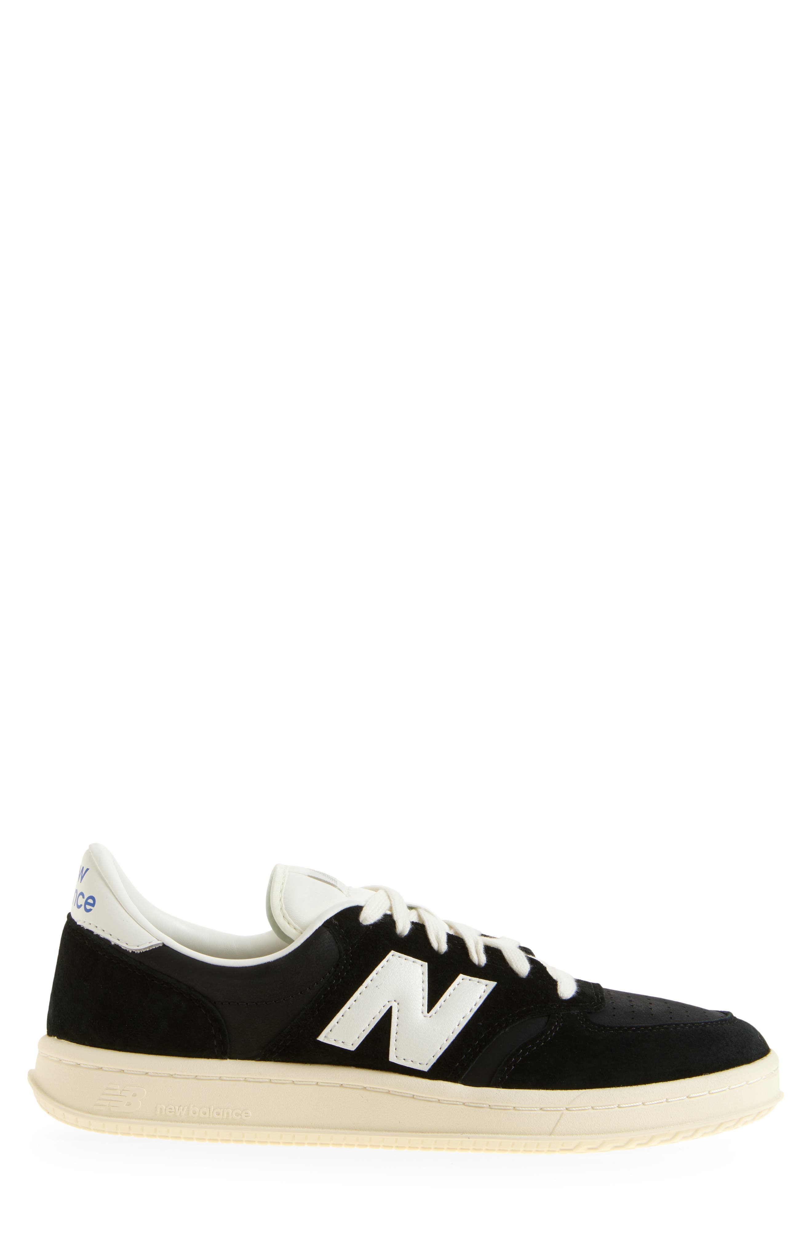New Balance T500 Tennis Sneaker in Black/Sea Salt at Nordstrom - 3