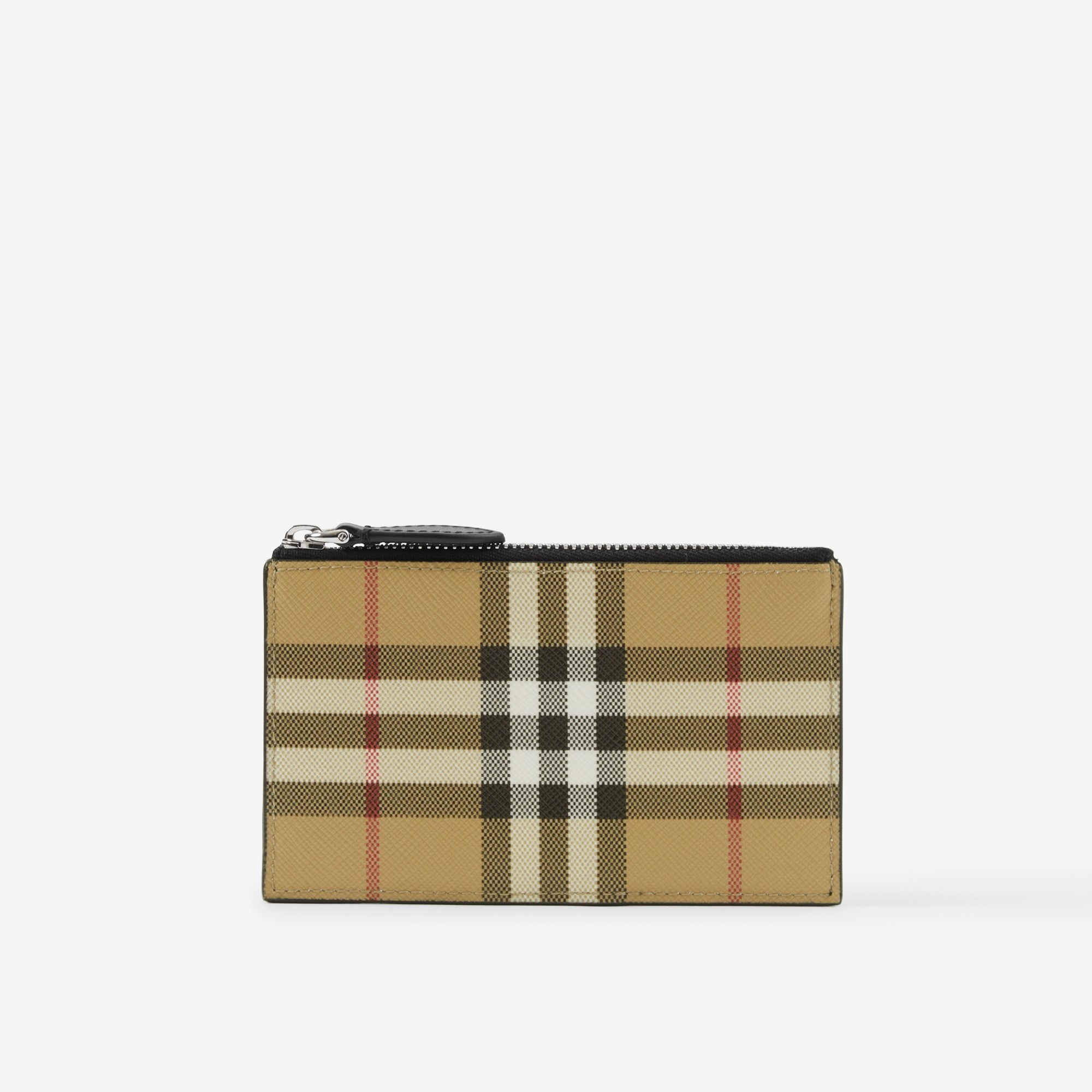 Vintage Check Zip Card Case - 1