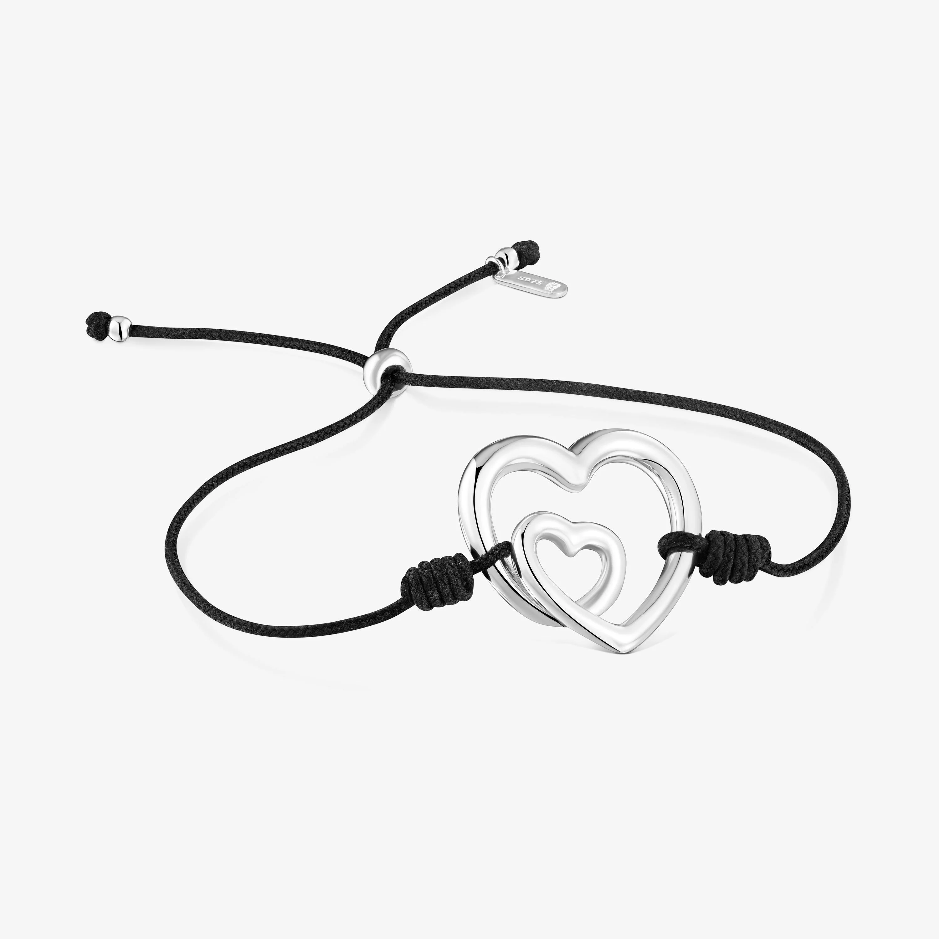 Silver and black nylon silhouette Bracelet TOUS Flechazo - 1