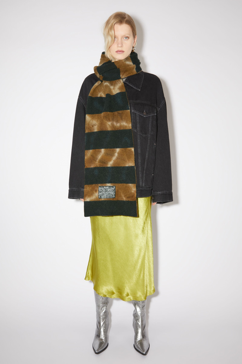 Acne Studios Tie-dye scarf - Blue/beige outlook