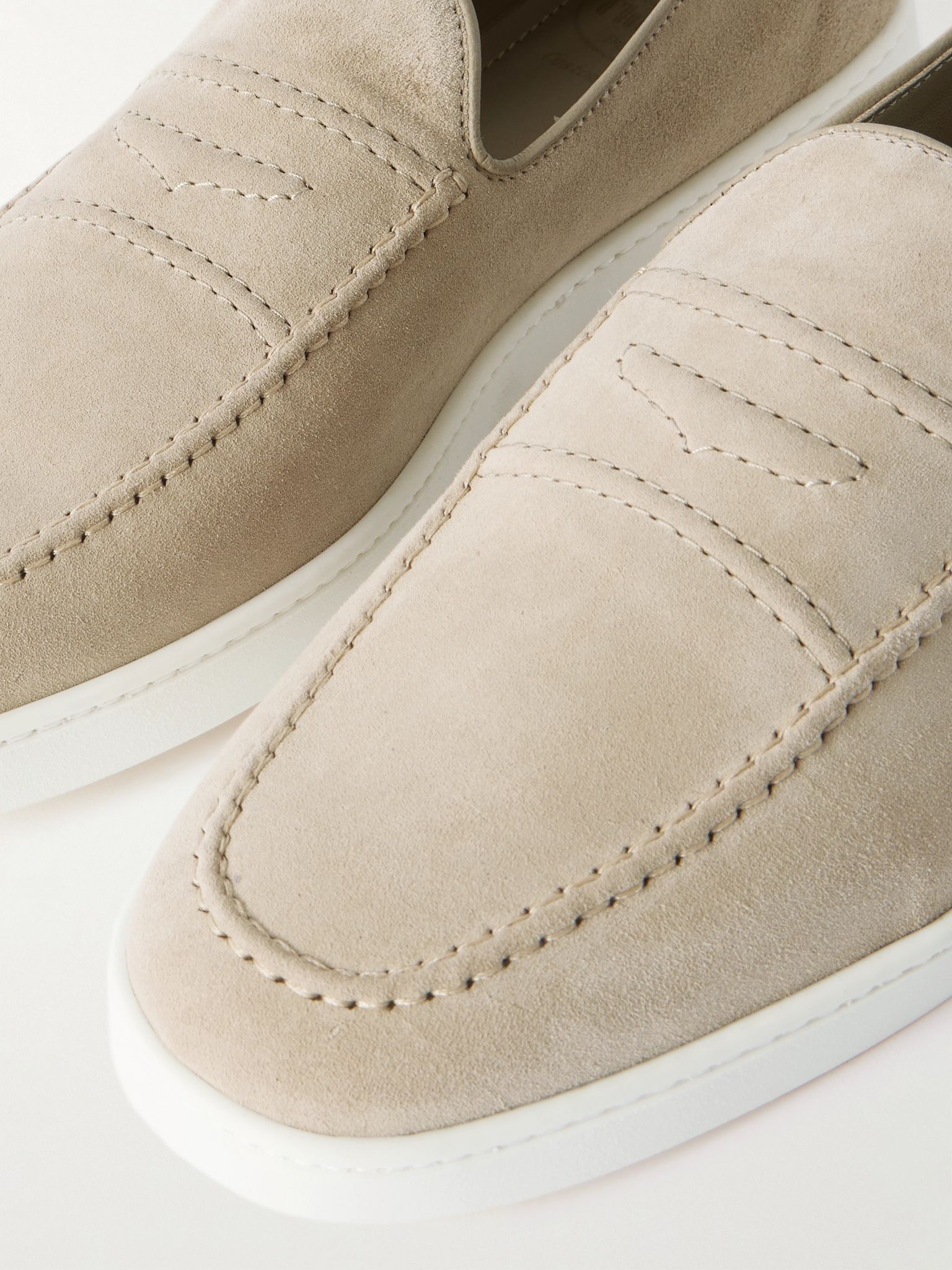Peebles Suede Loafers Beige - 5
