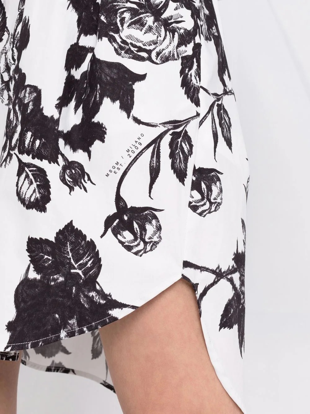floral shift shirt dress - 3