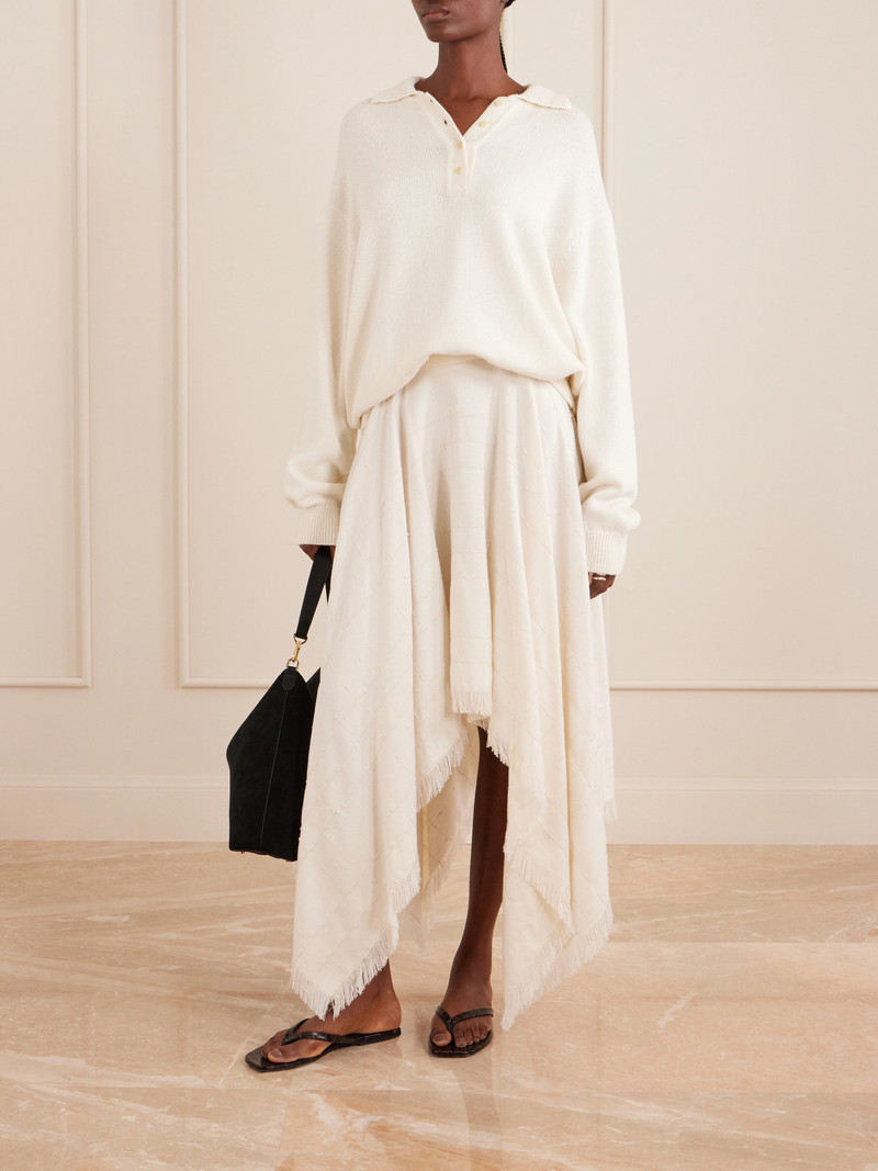 KALLMEYER Chessy Cotton And Wool-blend Polo Sweater outlook