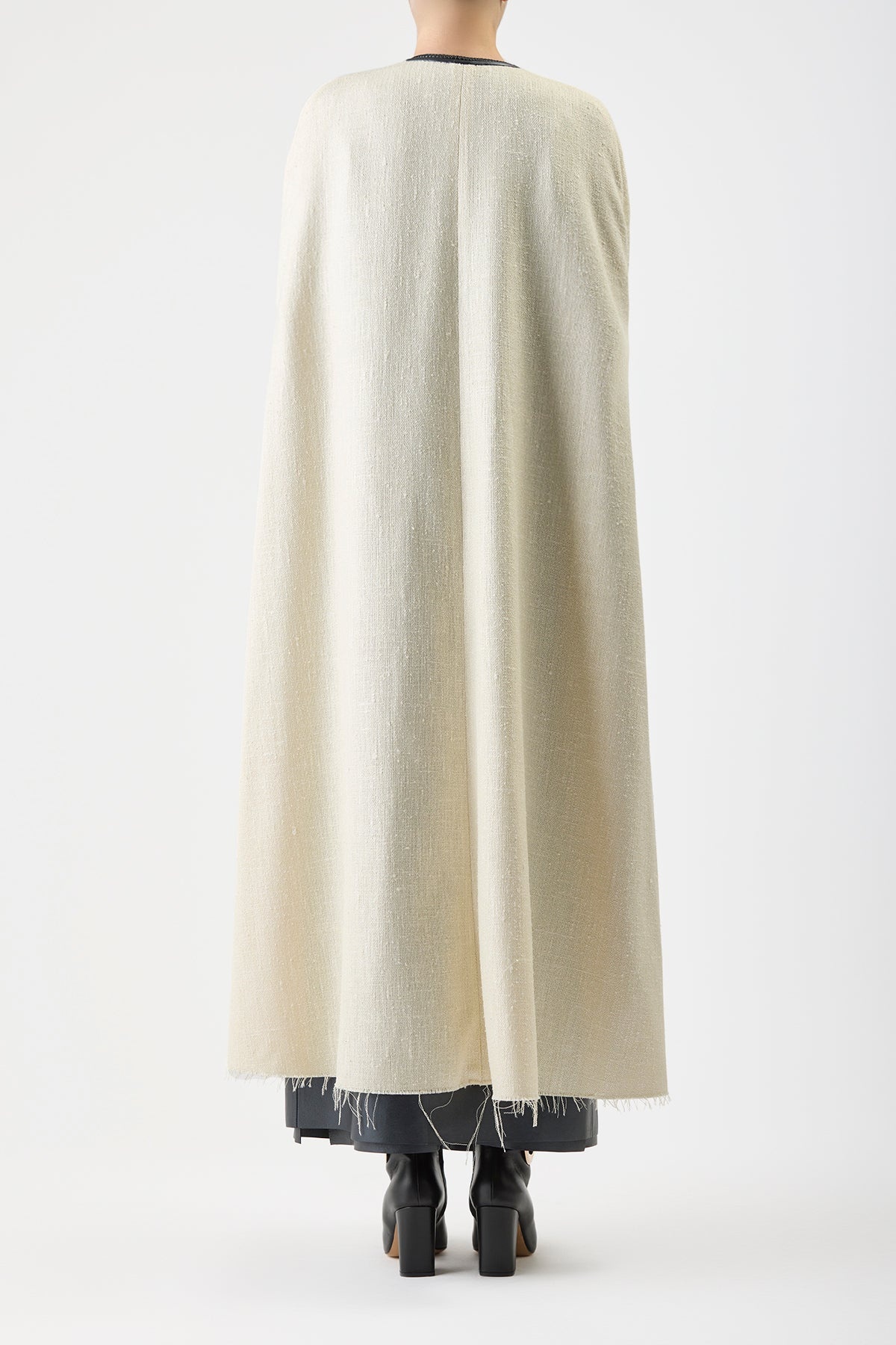 Corinth Cape in Soft Silk Wool - 4
