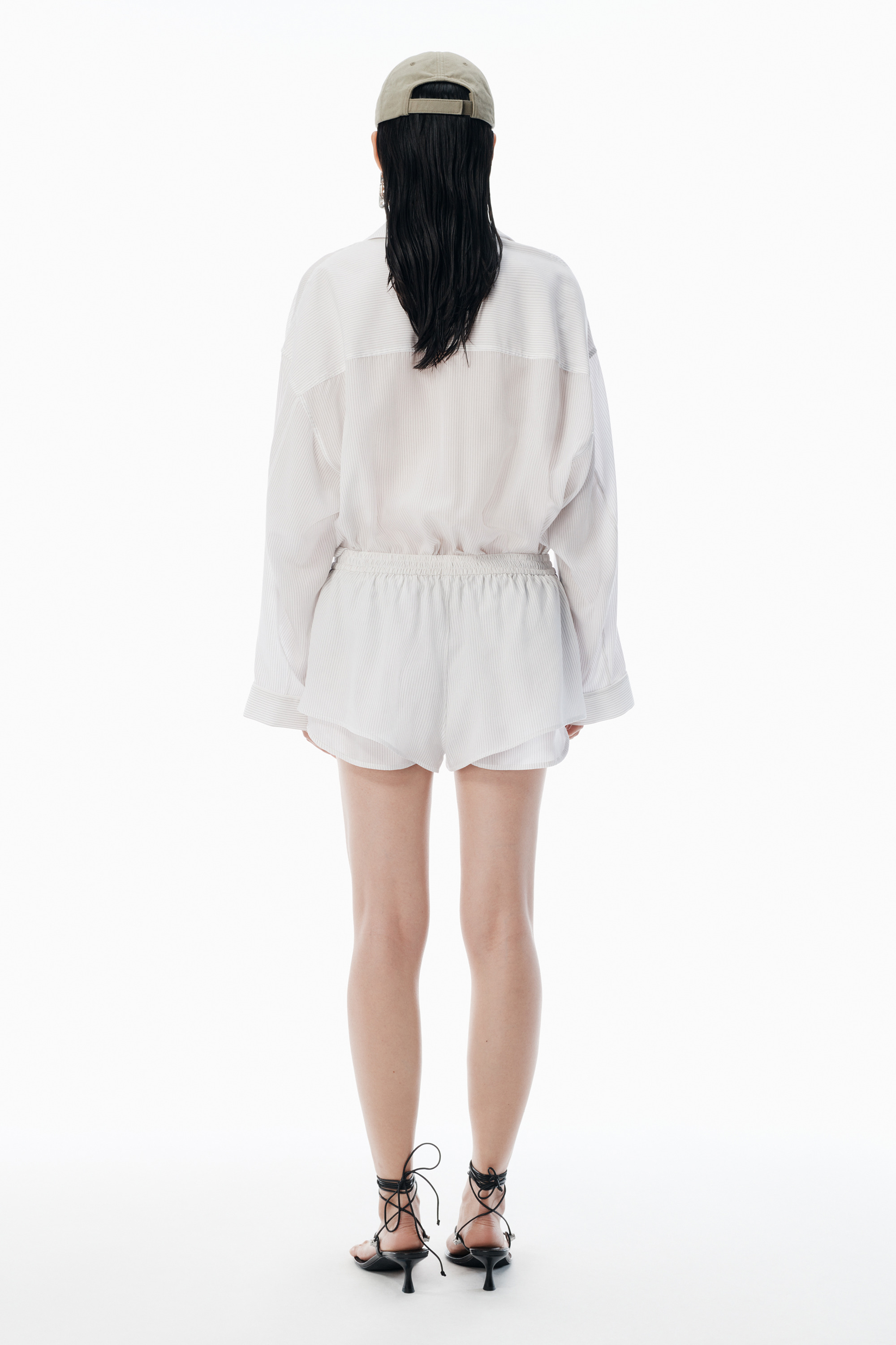 Black & White Pre-Styled Pajama Romper - 4