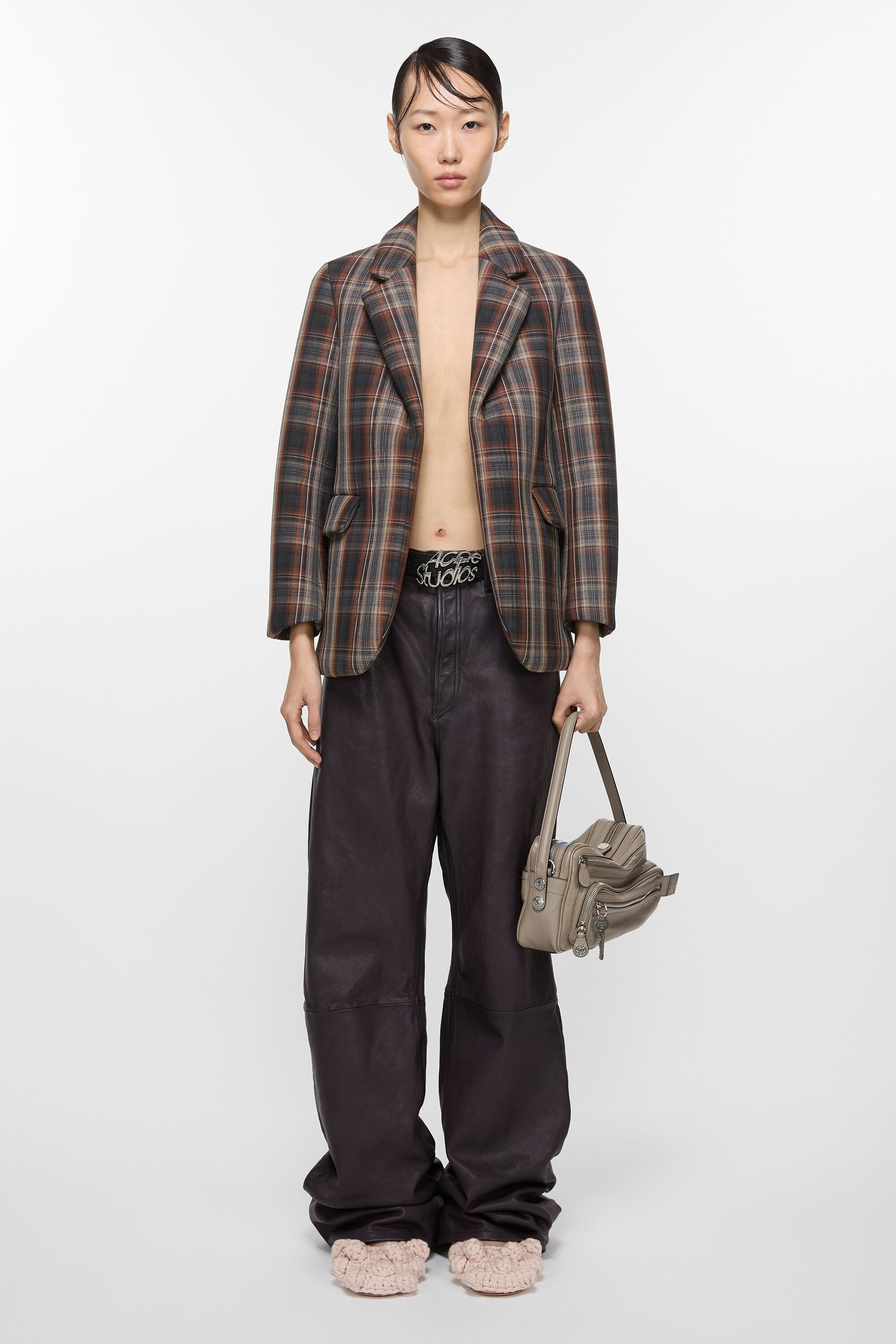 Check bonded jacket - Multi brown - 2