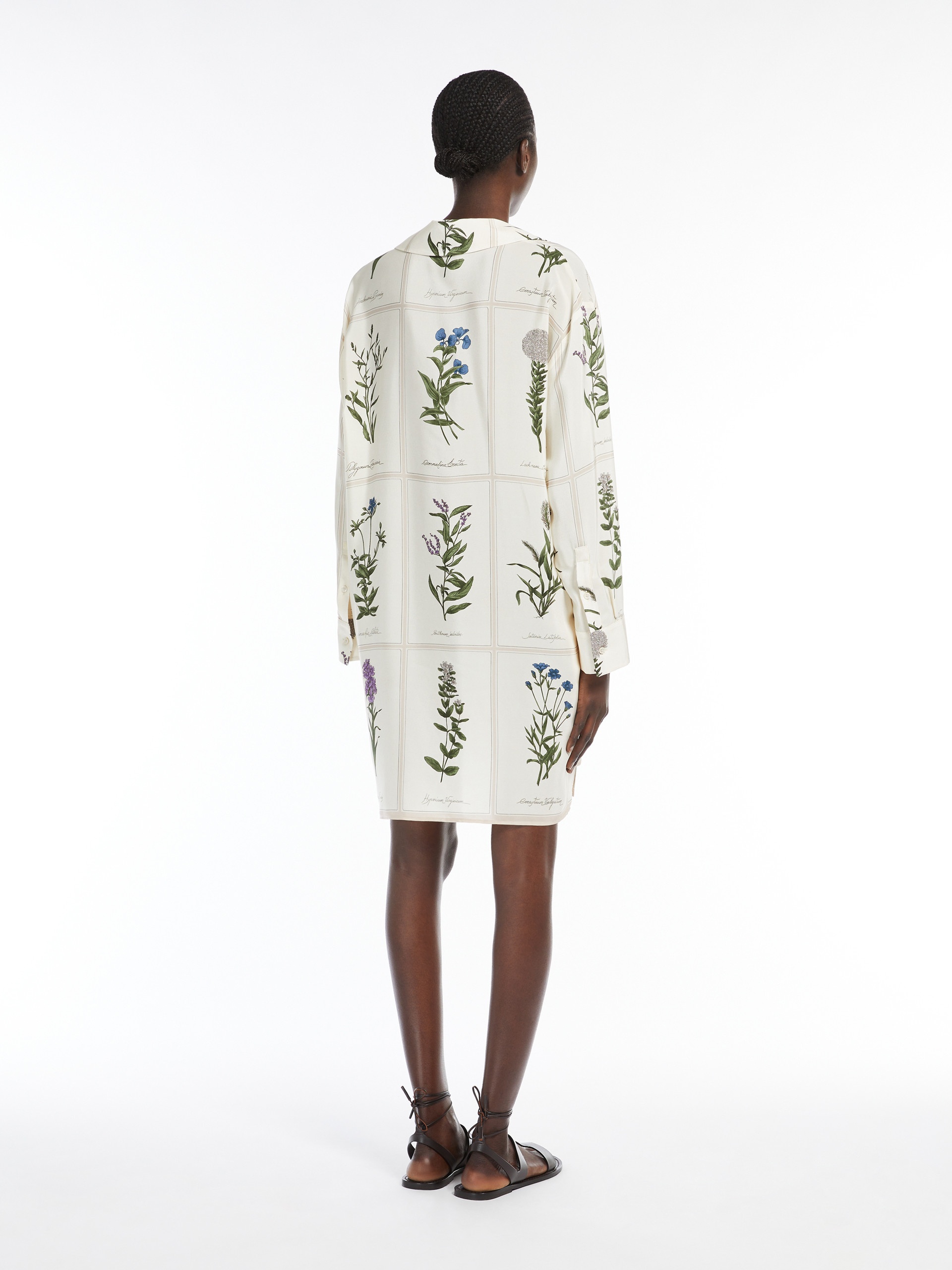 ECCESSO Printed crêpe de Chine dress - 4
