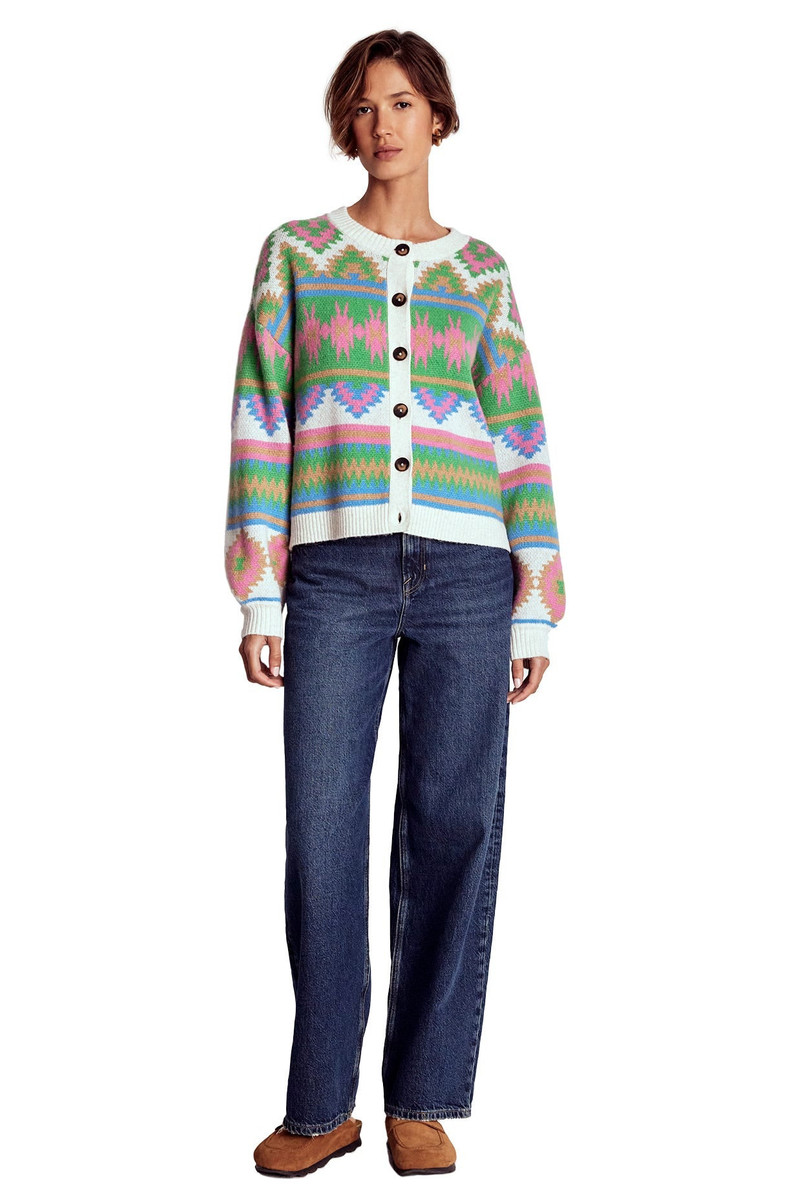 Abi Jacquard Cardigan-Multi Aztec 7