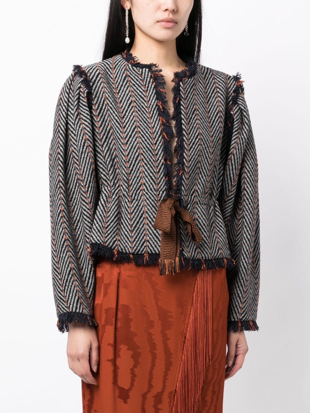 Ames herringbone tweed jacket - 3