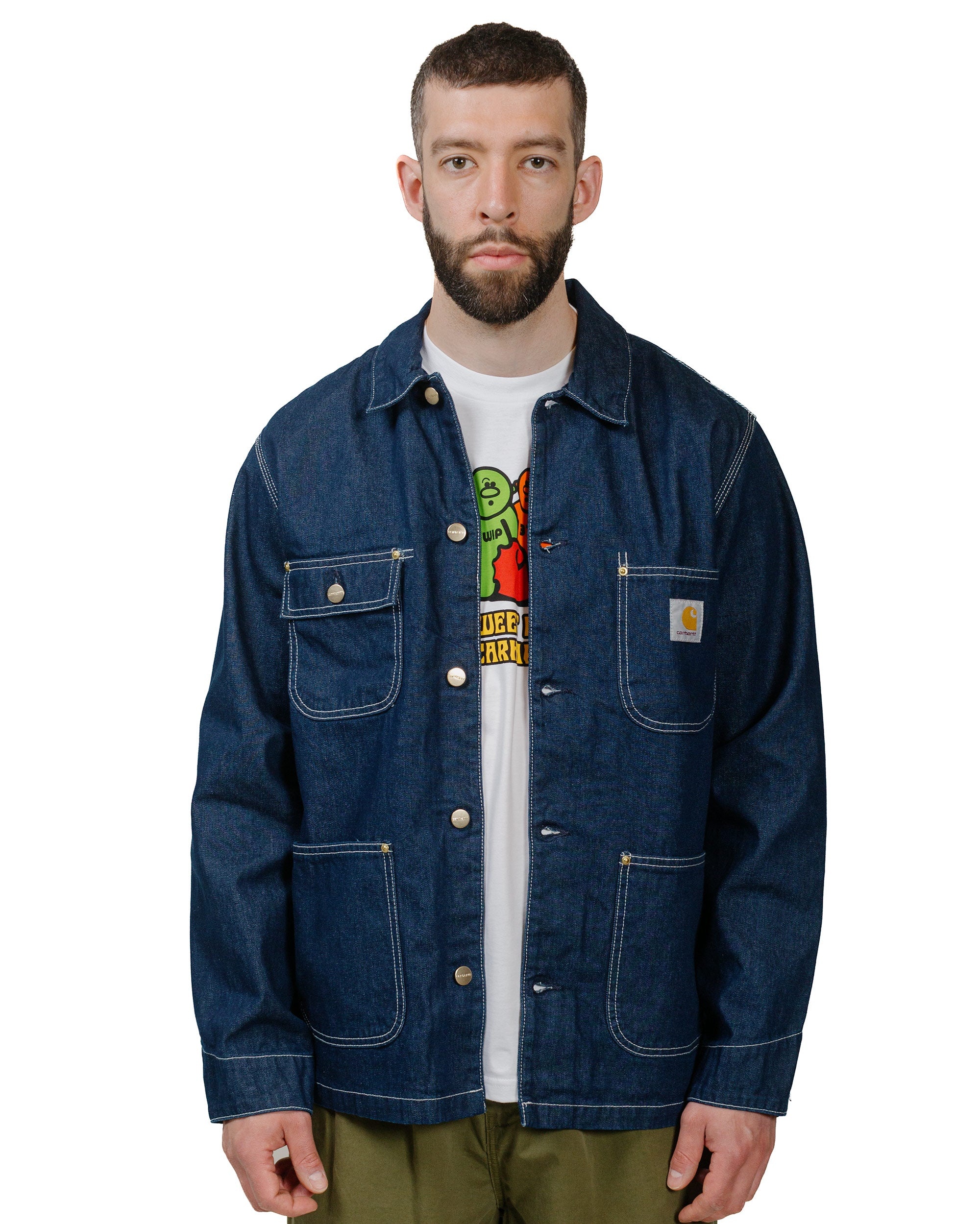 Carhartt W.I.P. OG Chore Coat Denim Blue One Wash - 2