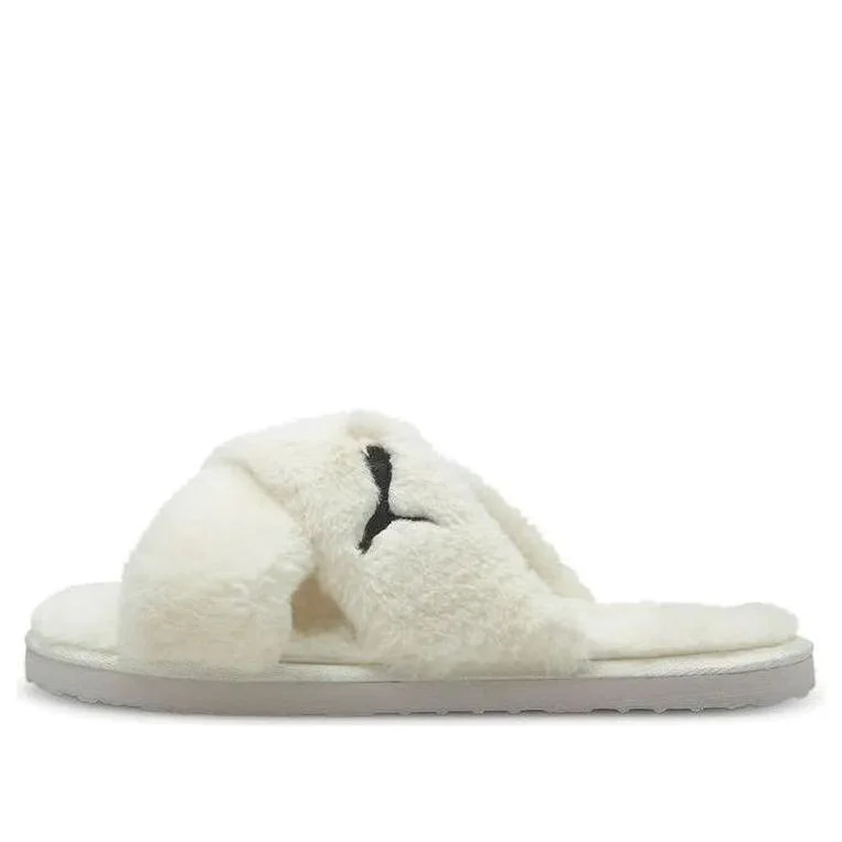 (WMNS) PUMA Fluff X Strap Slide 'Whisper White' 384936-02 - 1