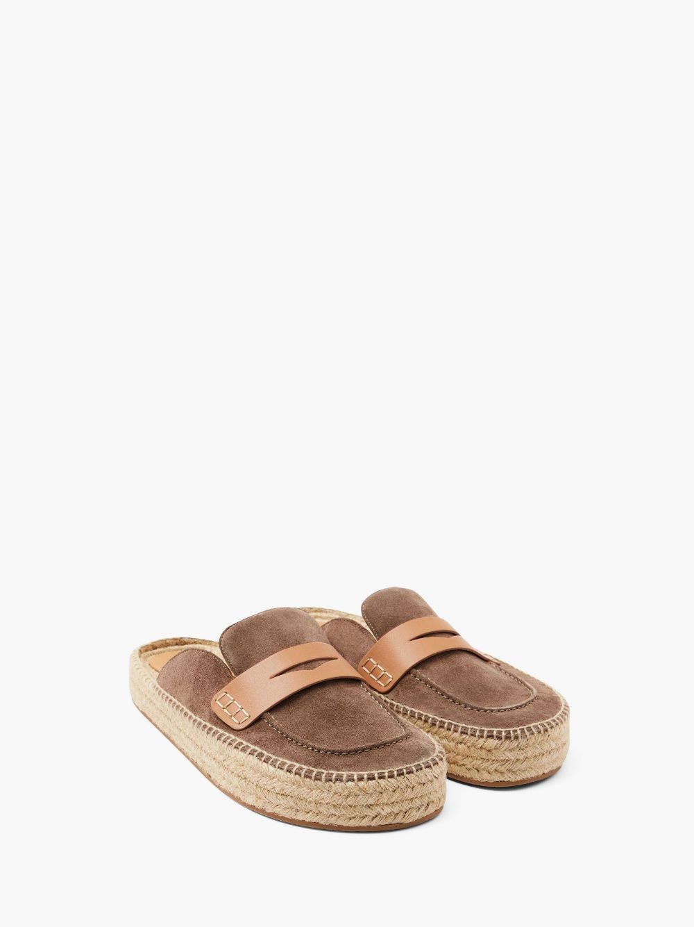 SUEDE ESPADRILLE LOAFER MULES - 2