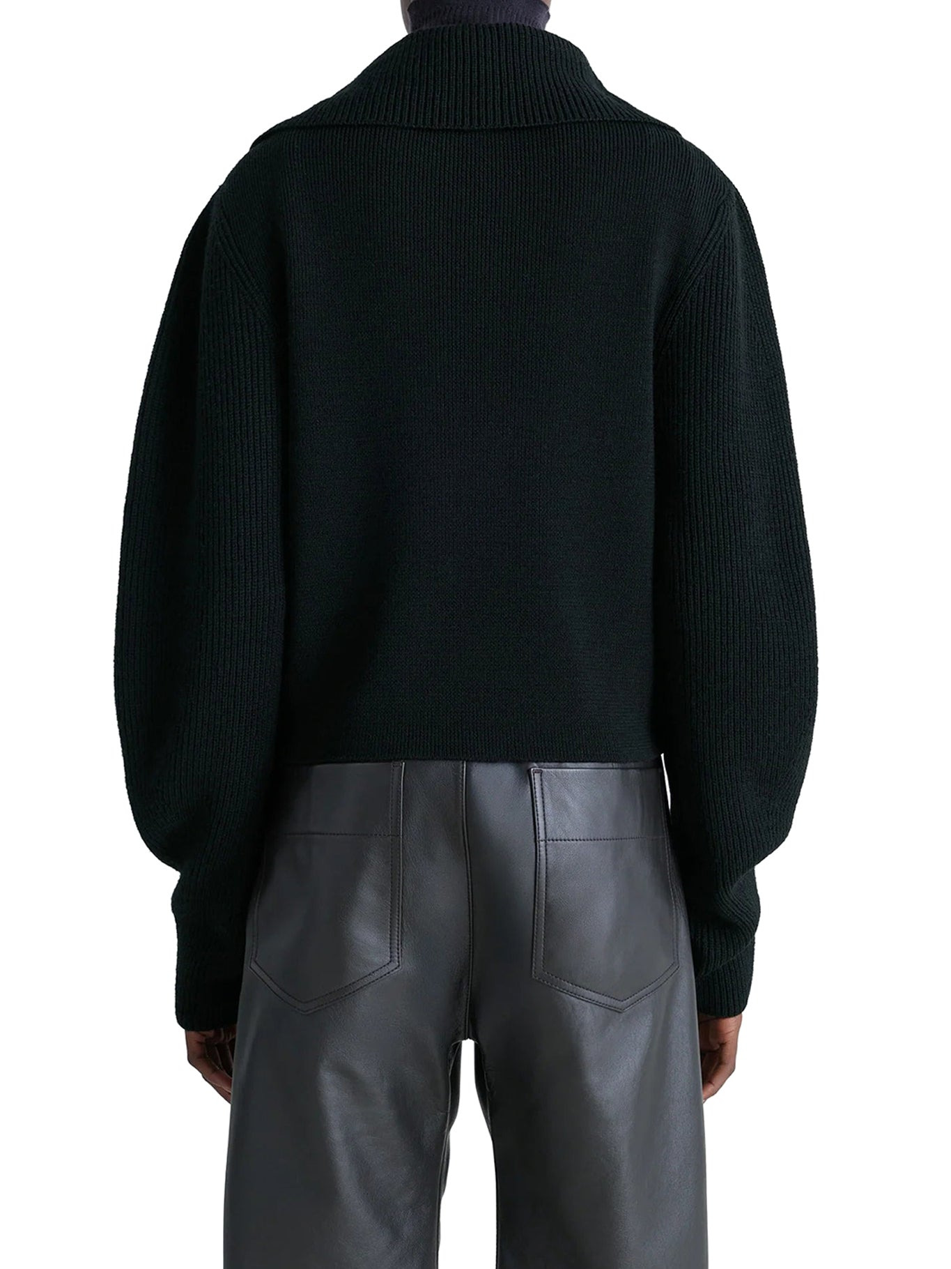 WOOL ZIP-UP SWEATER - 4