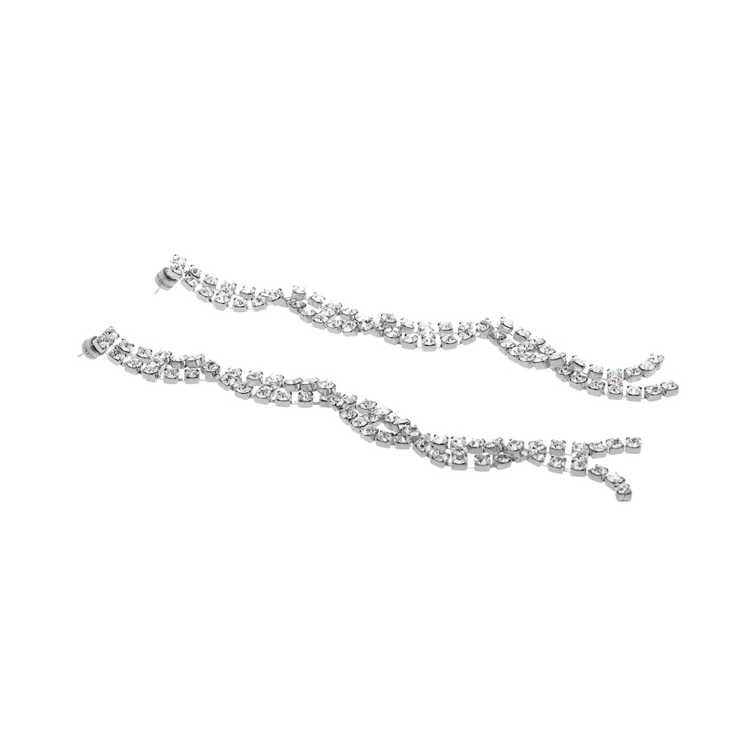 Women's Riviera Earrings  in Shiny Silver - 2