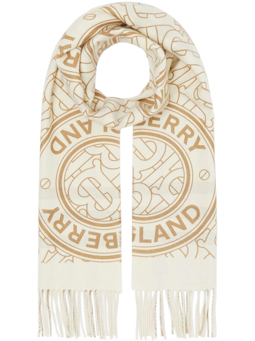 reversible monogram cashmere scarf - 1