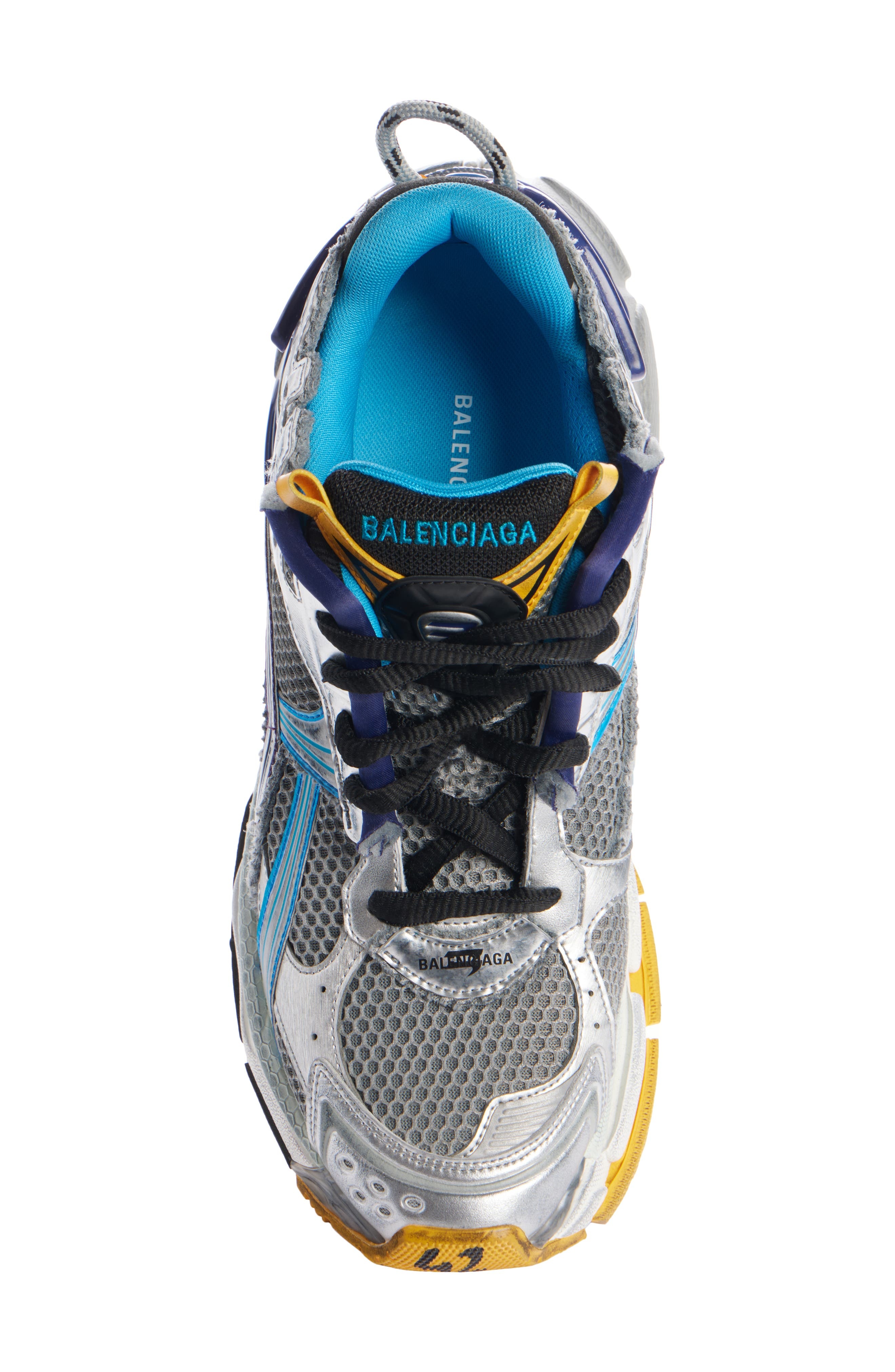 Balenciaga Runner Sneaker in Grey/Blue/Orange at Nordstrom - 4