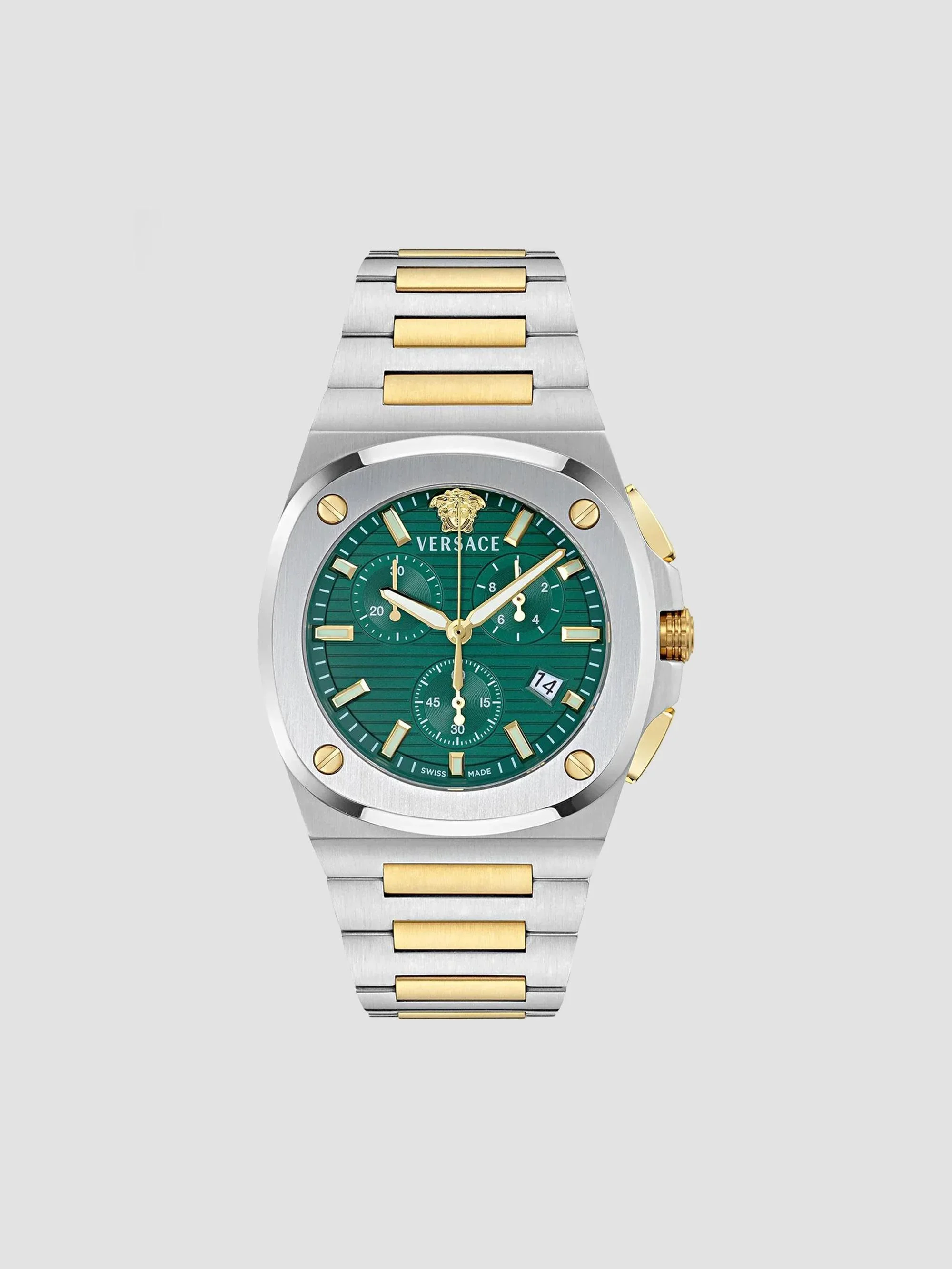Men's Tolomeo Two-Tone Stainless Steel Chronograph Watch/43MM - Green - 1