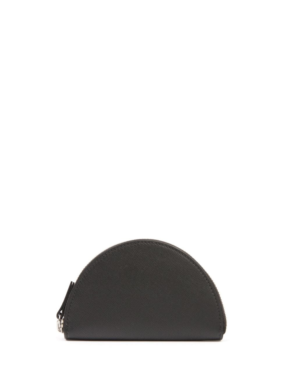 micro Halfmoon leather clutch - 4