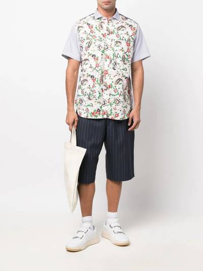 Junya Watanabe MAN patchwork short-sleeve short outlook