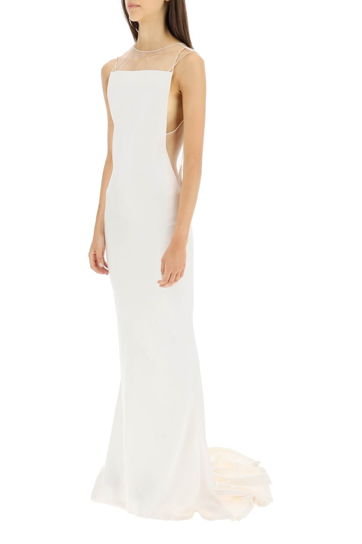 Maison Margiela Hammered Satin Gown | wananluxury | REVERSIBLE