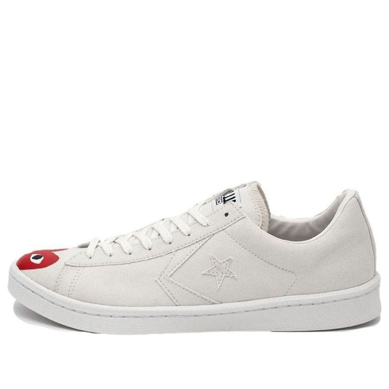 Converse x COMME des GARCONS PLAY Pro Leather 'White Red' 34201320 - 1