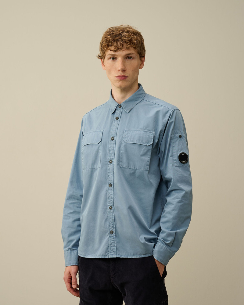 C.P. Company Organic Gabardine Buttoned Lens Shirt outlook
