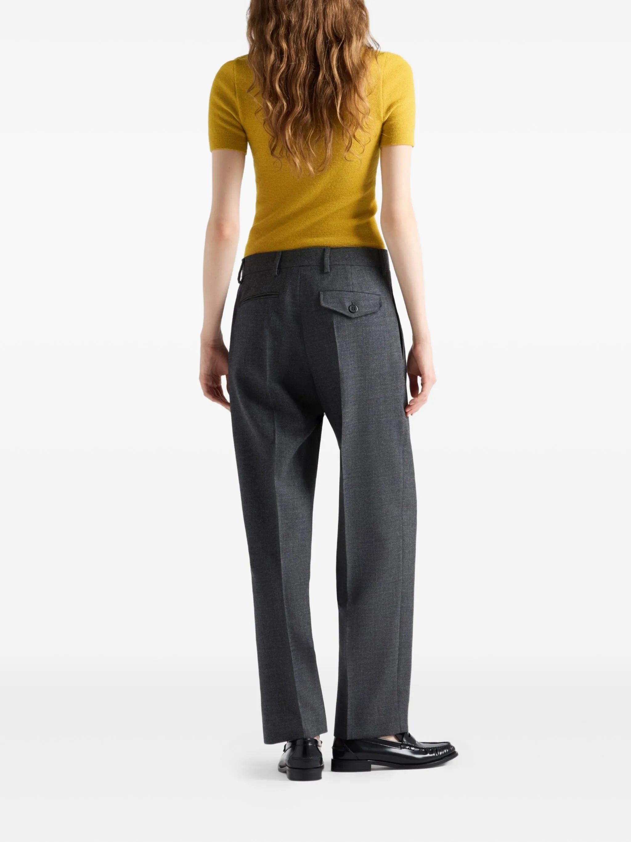 Prada Rush Pleated Front Trousers - 4