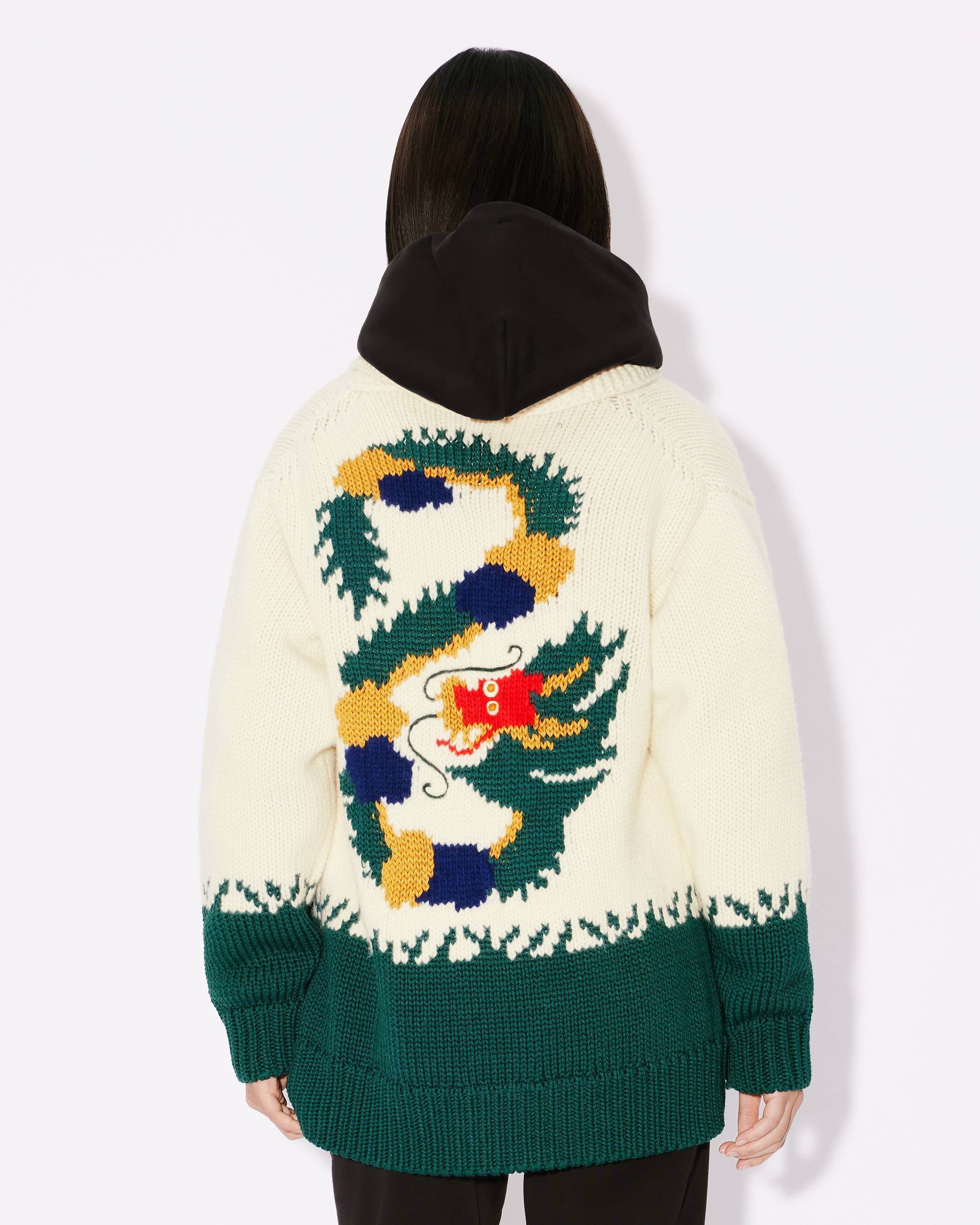 'Year of the Dragon' zip-up genderless cardigan - 10