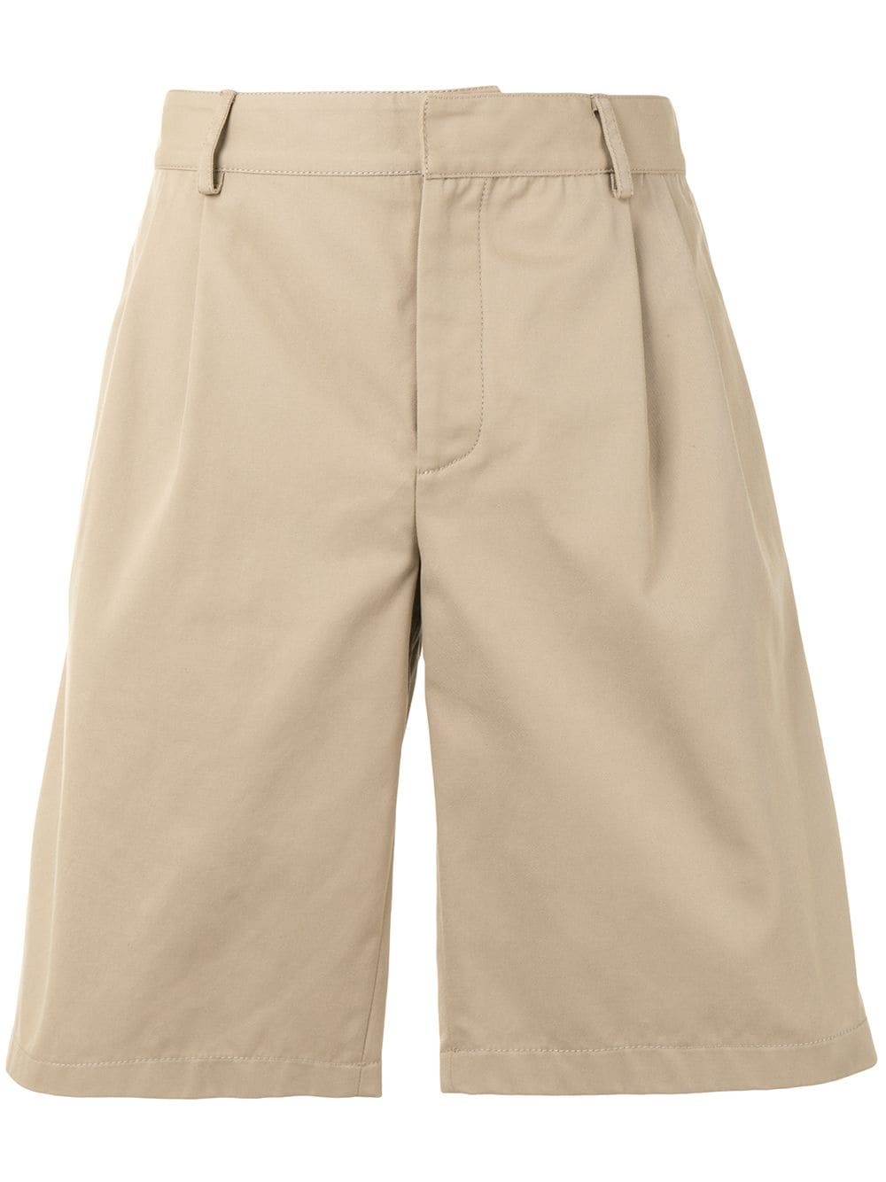 concealed-front chino shorts - 1